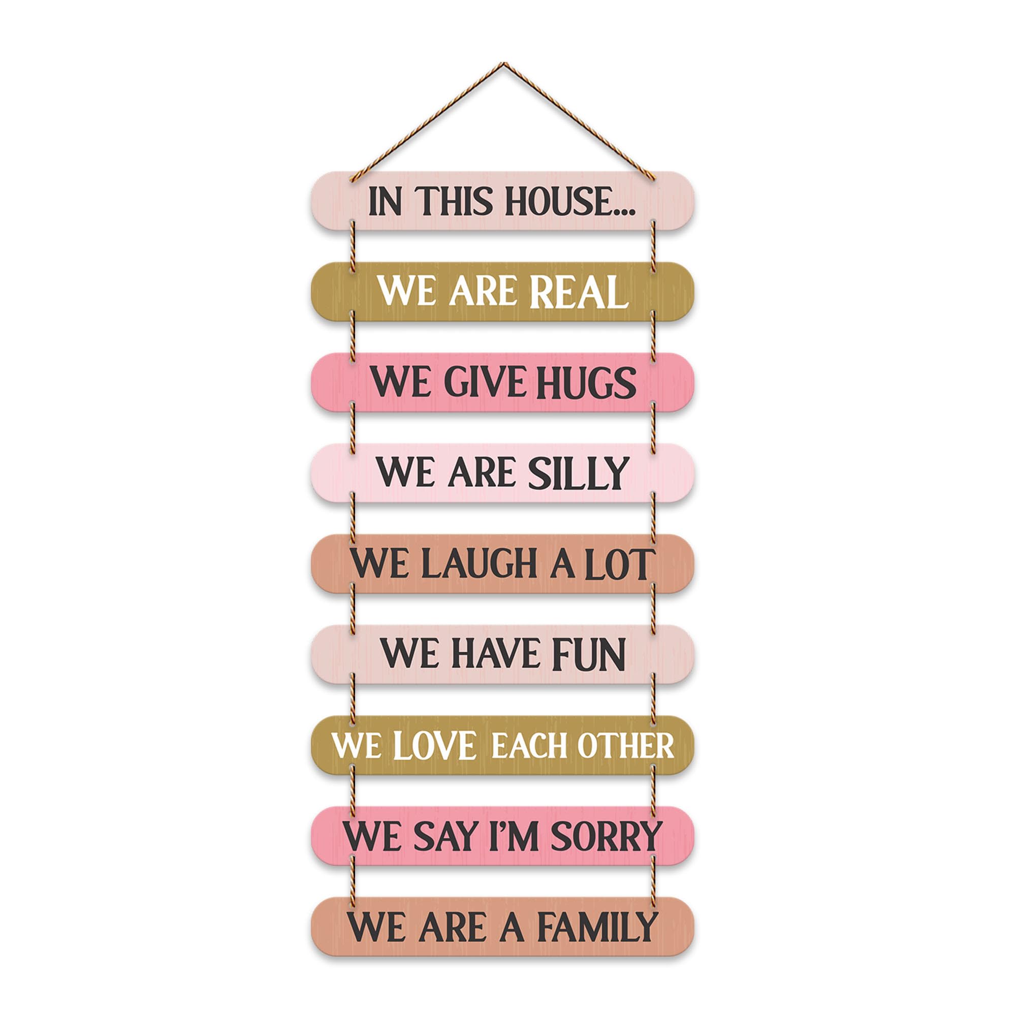 Artvibes House Quotes Printed Mdf Wooden Wall Hanging | Living Room | Office | Home Decor Items | Gifts | Wall Artwork For Hall 