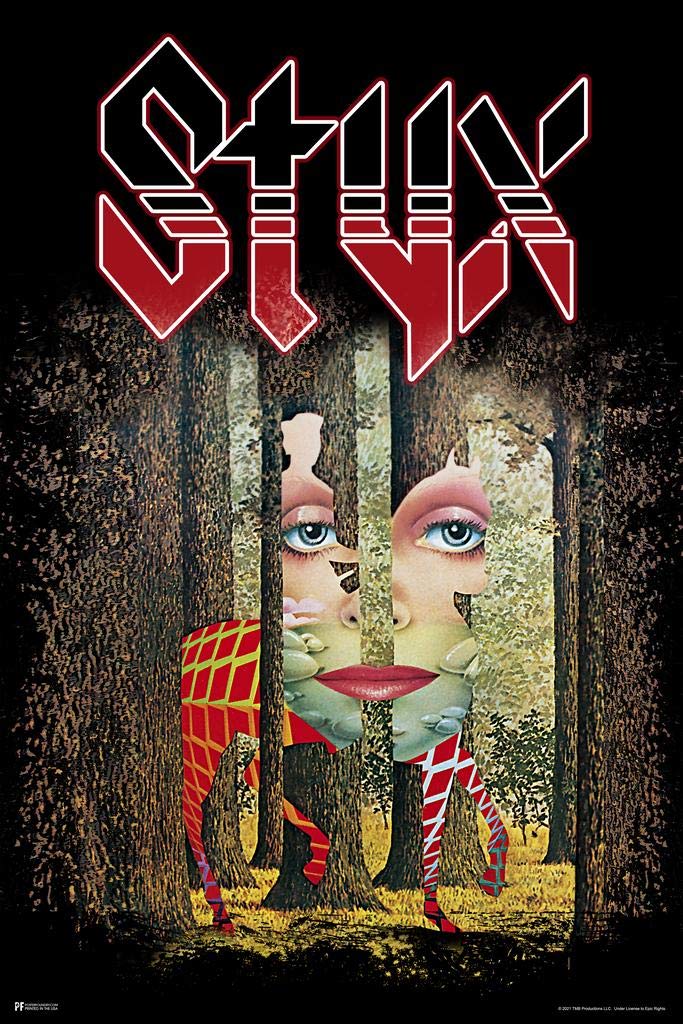 Styx The Grand Illusion Album Cover Classic Rock Music Merchandise Retro Vintage 70S 80S Aesthetic Band Cool Wall Art Print Post