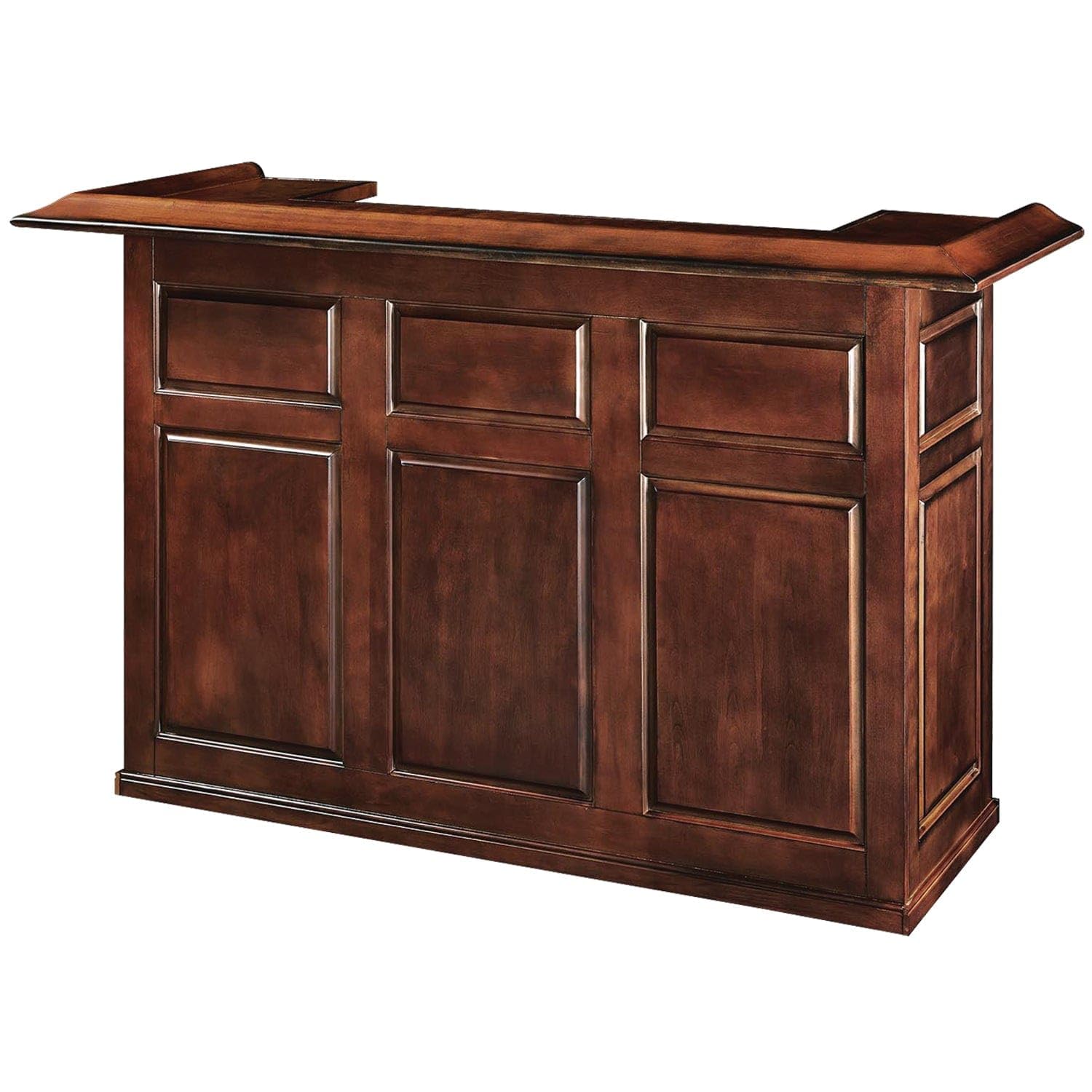 Ram Game Room Dry Bar With Mini Fridge Pocket 72'' Chestnut