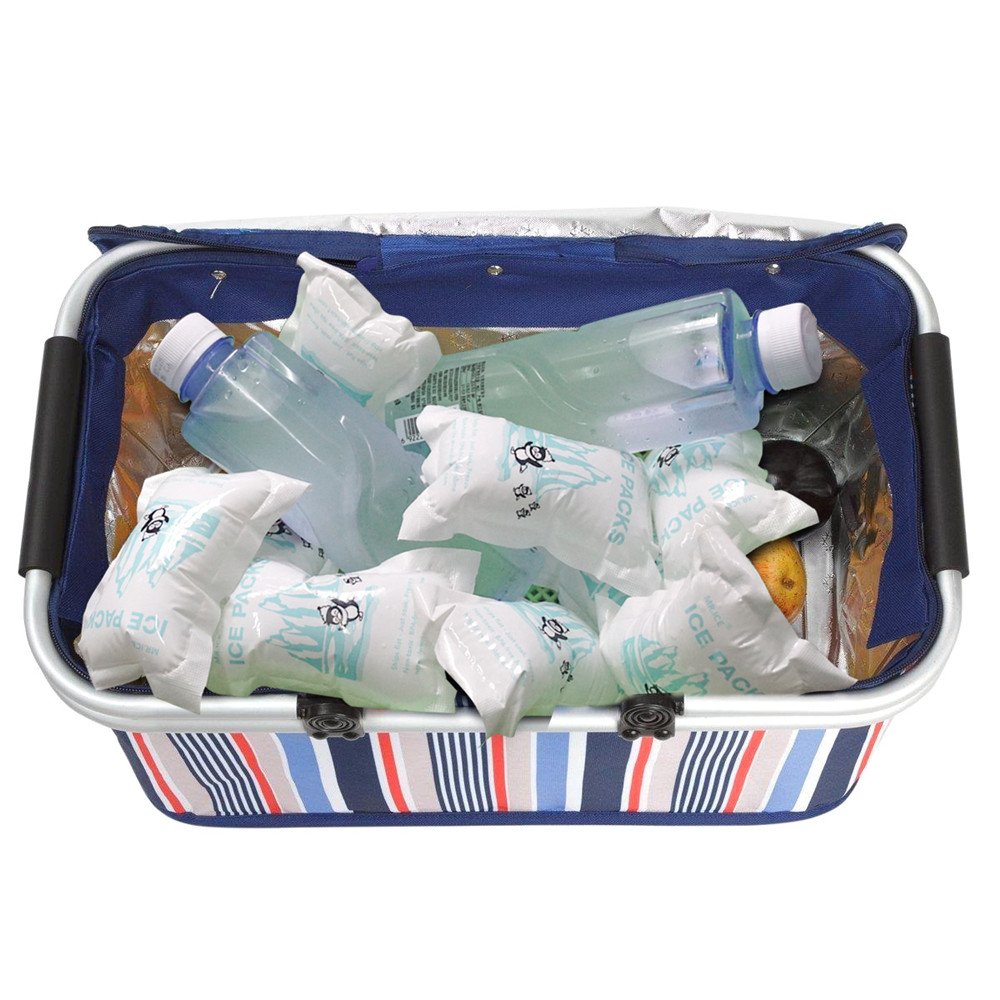 Shipping Ice Packs Reusable Small Dry Ice Pack Sheets 48 Packs, Ice Pack For Shipping Frozen Food Keep Food Fresh Beverage Cold,