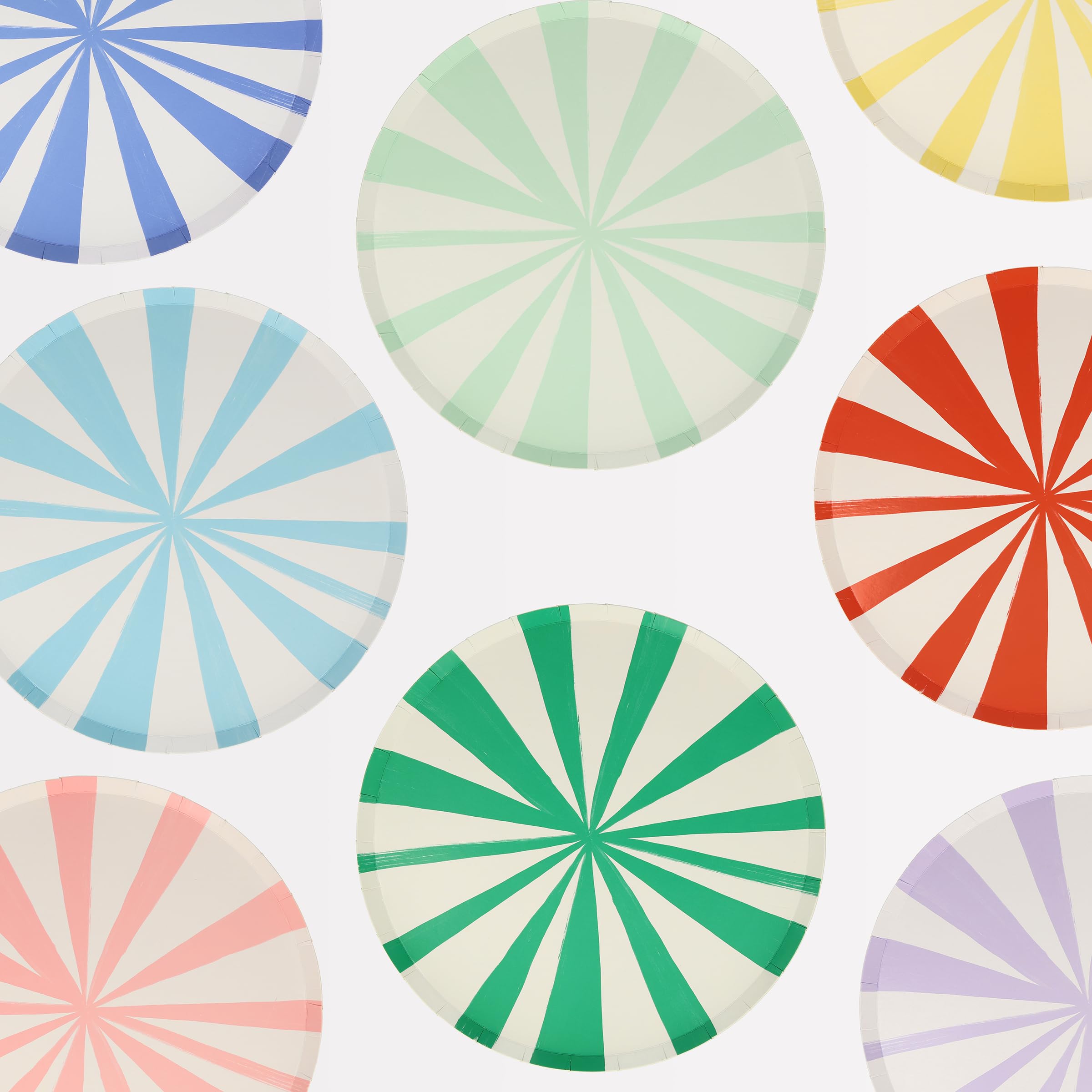 Meri Meri Mixed Stripe Side Plates (Pack Of 8)