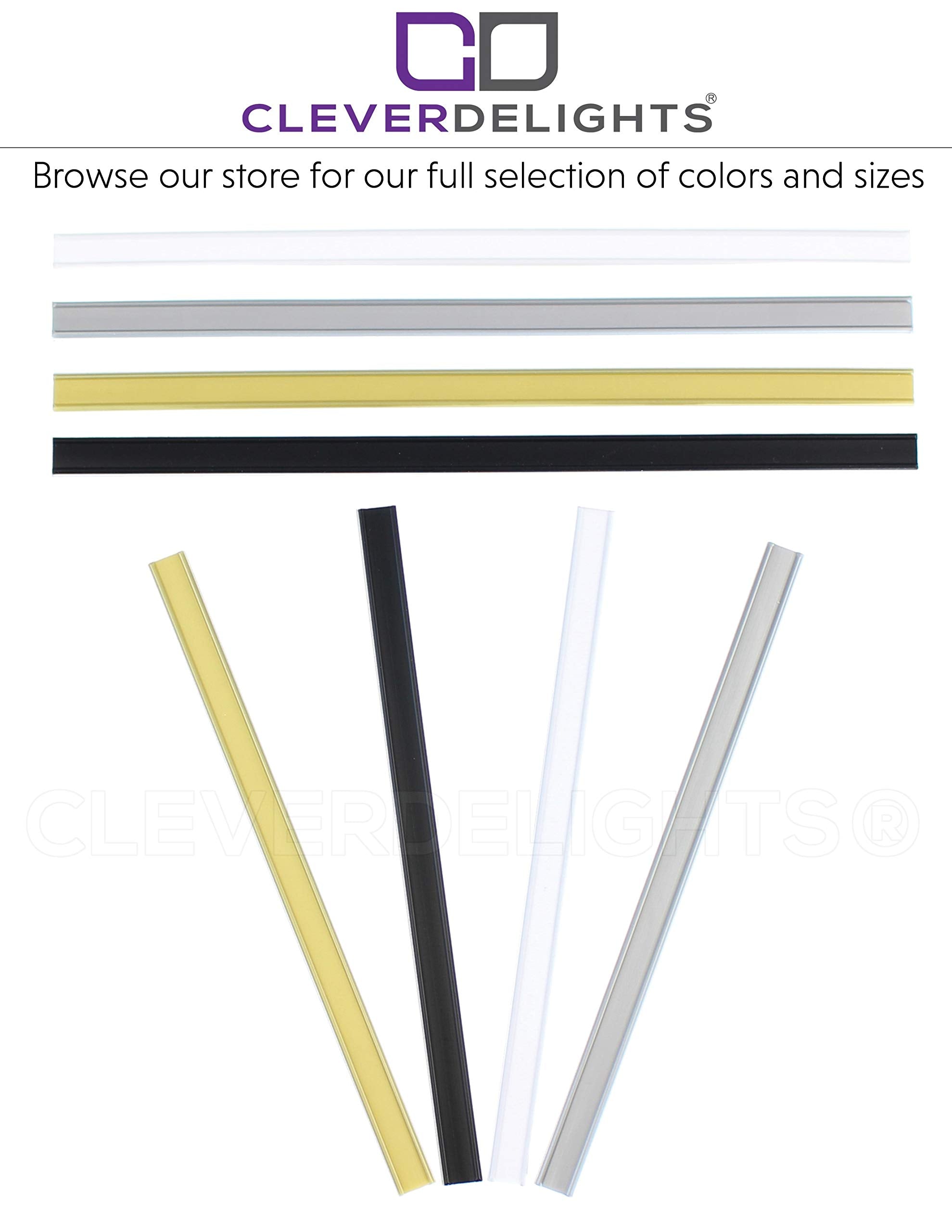 Cleverdelights Peel And Stick Tin Ties - 7 Inch - Gold - 100 Pack