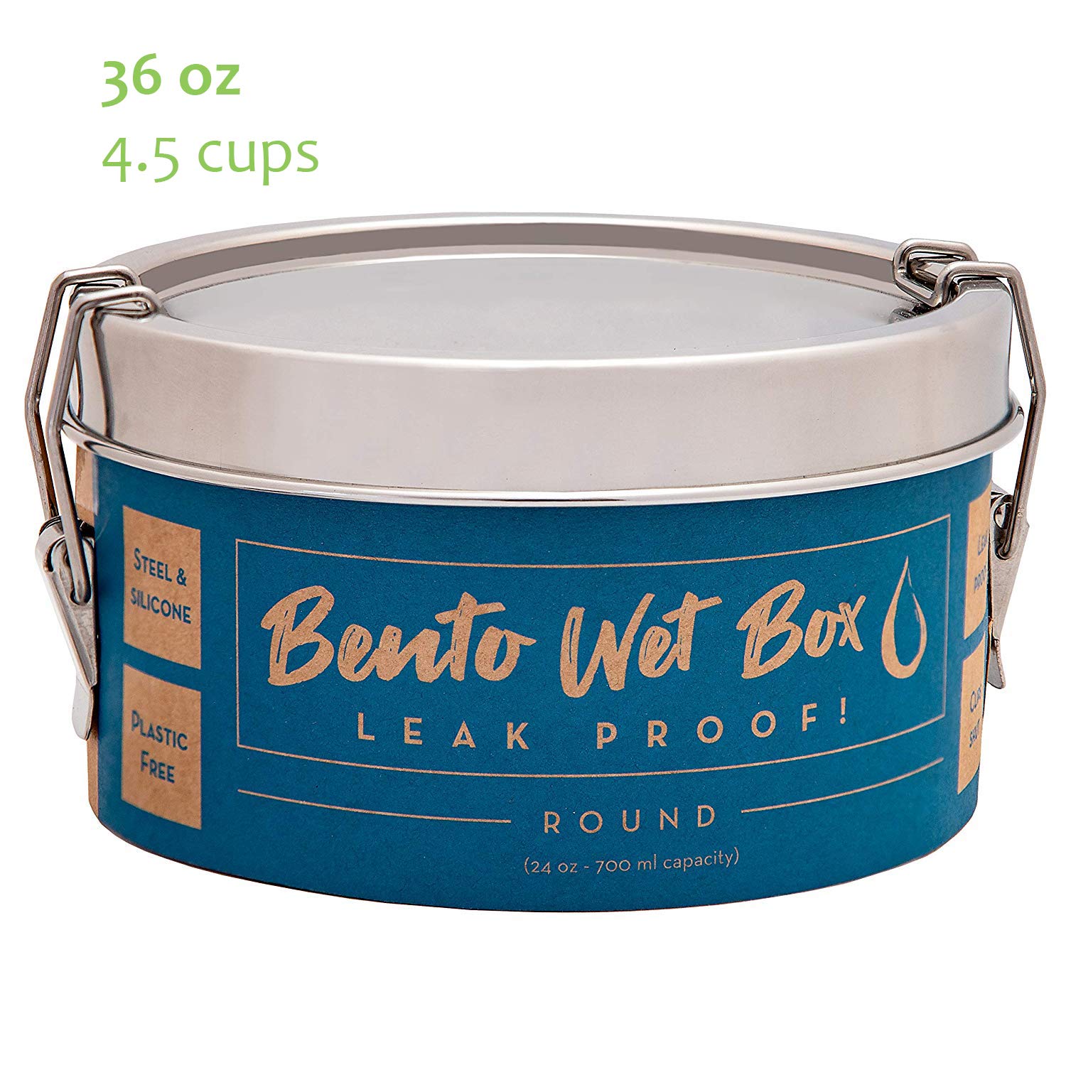 Ecolunchbox Stainless Steel Leakproof Bento Bowl Round Container