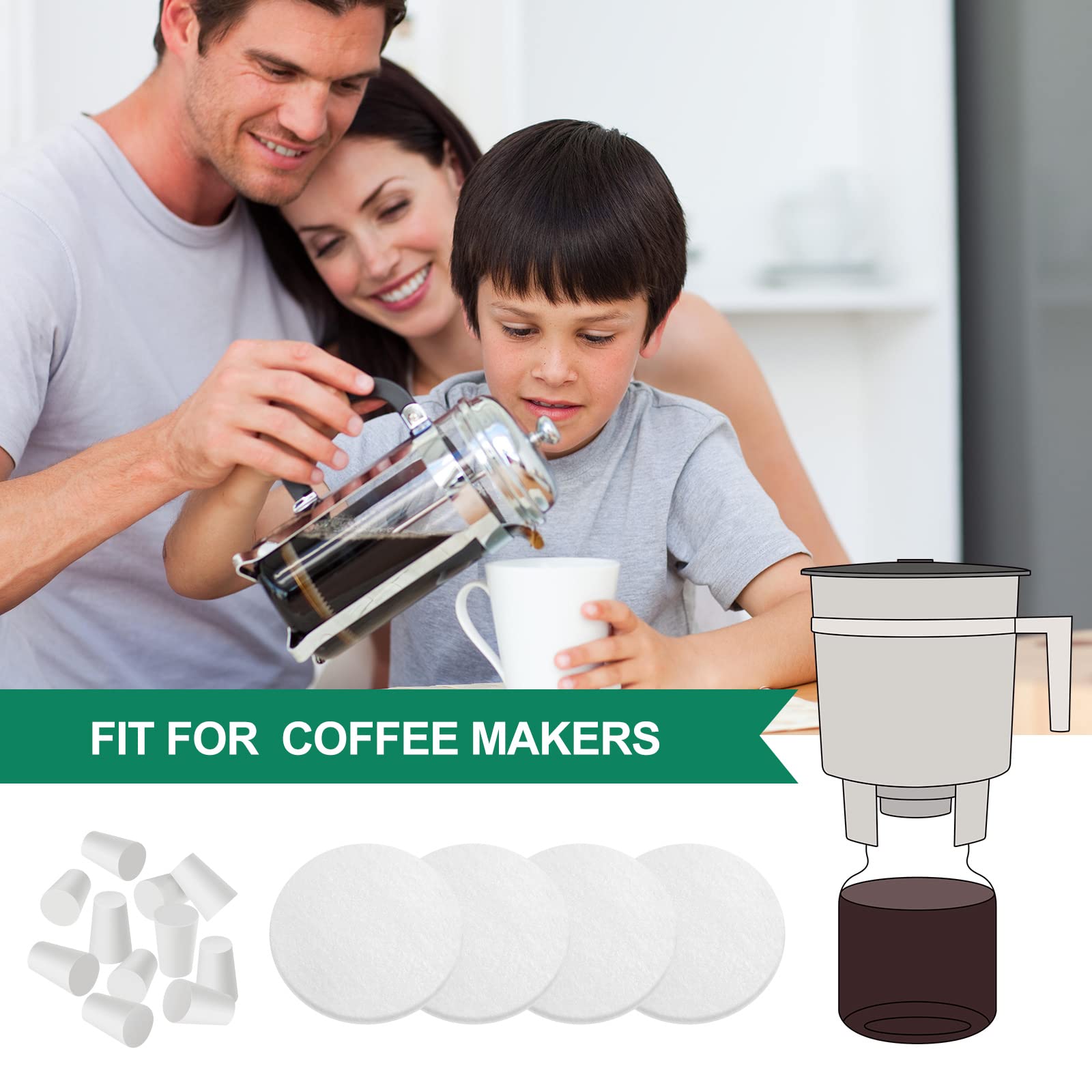 20 Pack Cold Brew Coffee Filters Include 8 Coffee Filter 12 Reusable Coffee Filter Replacement Rubber Stoppers Kit for Cold Brew System