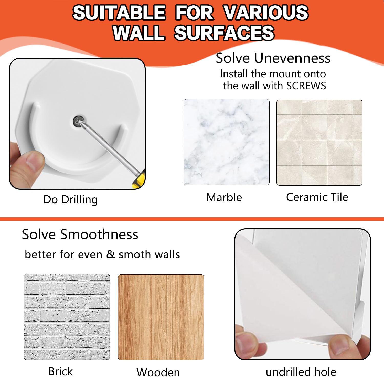 Dwelspire Closet Rods For Hanging Clothes, White Closet Rod 30-76 Inch Adjustable Clothes Hanging Bar Shower Curtain Rods For Cl