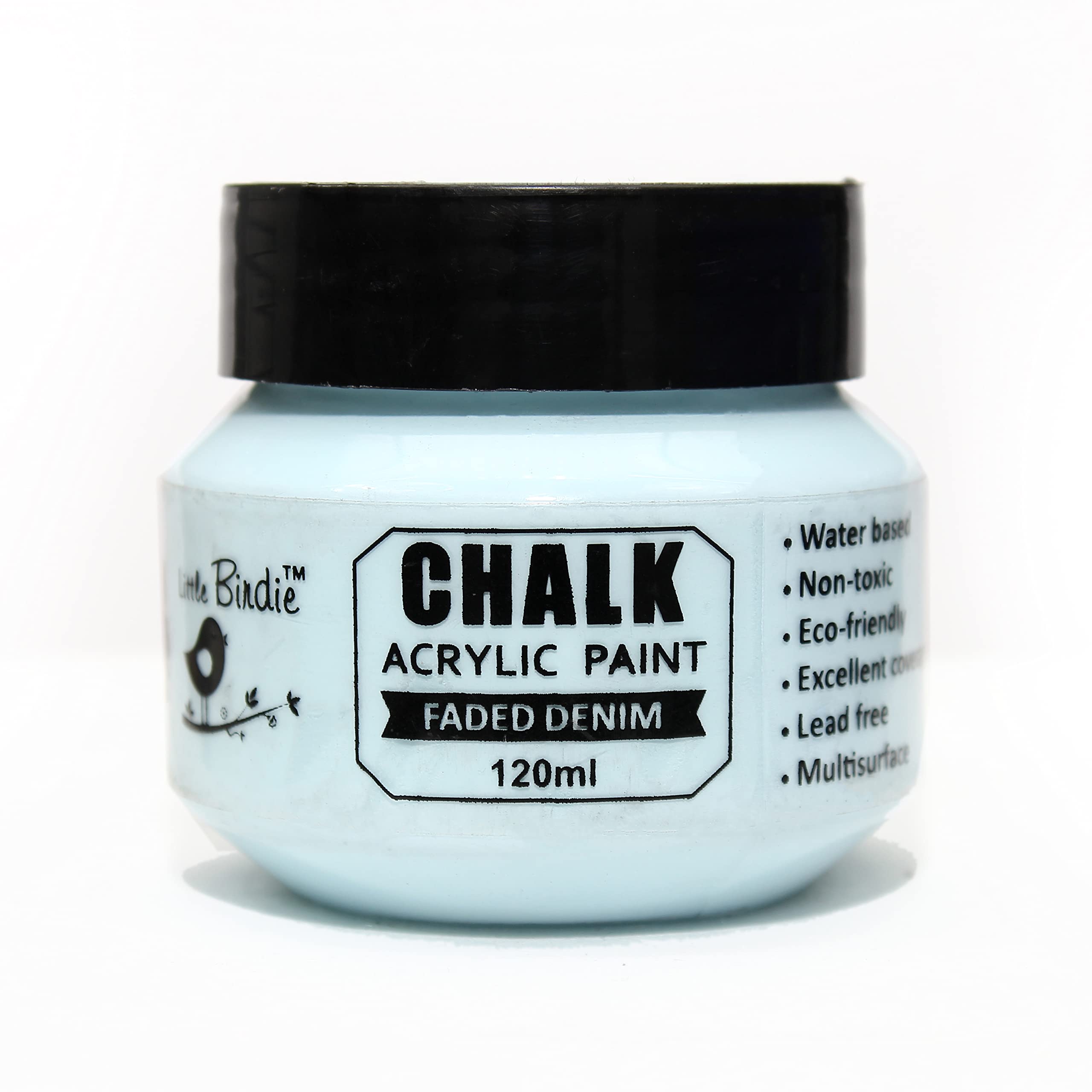Itsy Bitsy- Home Decor Chalk Acrylic Paint 120Ml - Faded Denim