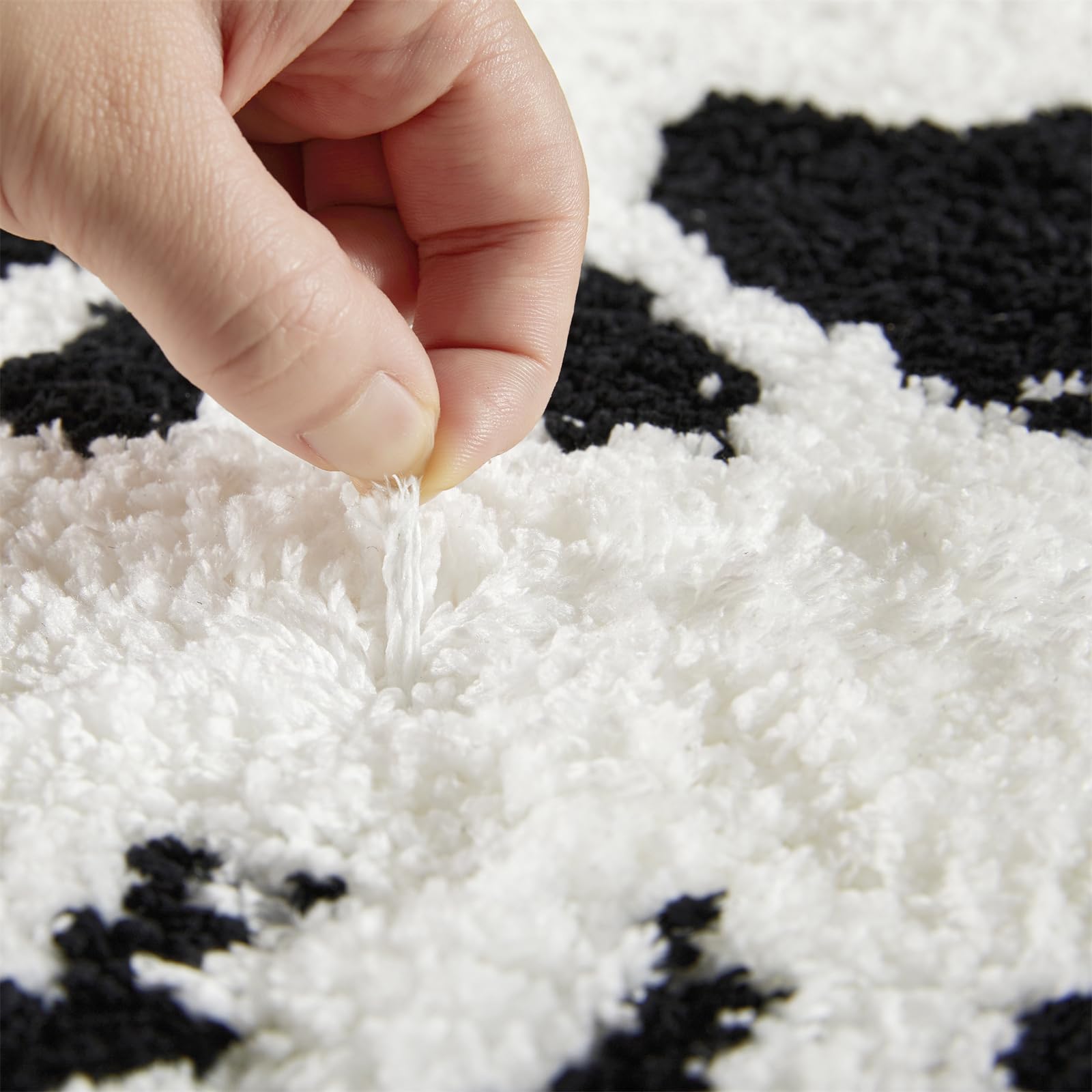 Jack Skellington Halloween Round Bathroom Rugs Mat 2Ft, Non-Slip Machine Washable Soft Absorbent Shaggy Bath Rug The Nightmare B