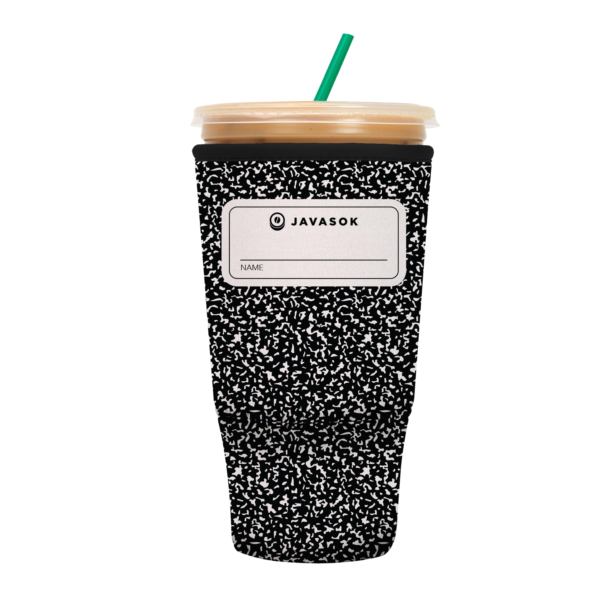 Sok It JavaSok Iced Coffee & Cold Soda Insulated Neoprene Cup Sleeve (Compose Yourself, XXLarge: 44-48oz)