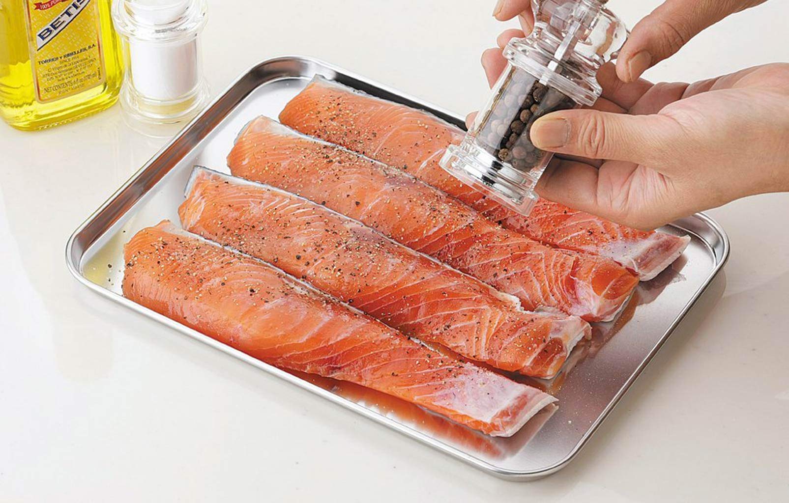 Teamfar Baking Pan With Rack Set Of 4, 12.5 X 9.5 Stainless Steel Toaster Oven Baking Pan With Cooling Rack, Healthy & Non Toxic