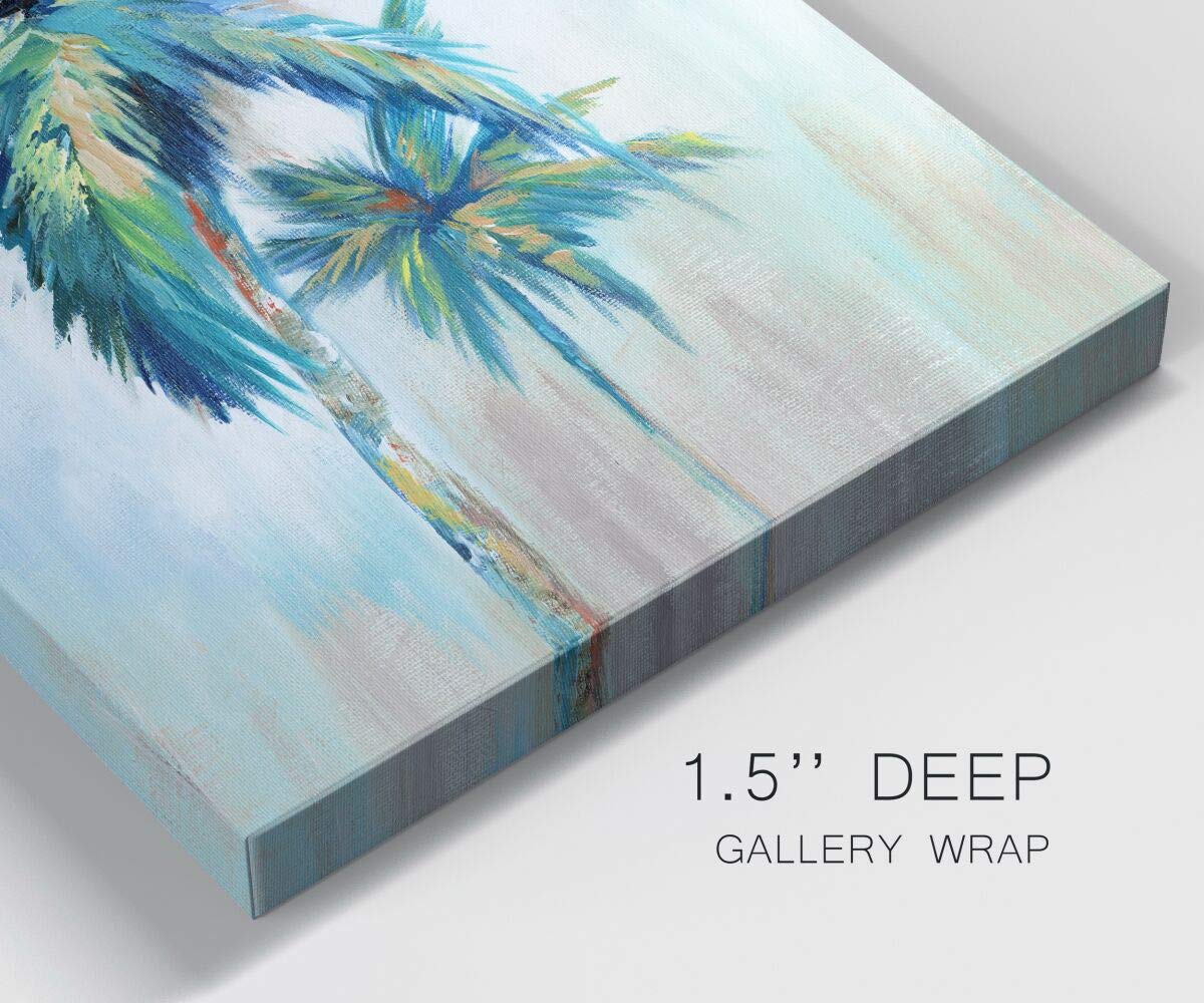 Renditions Gallery Canvas Nature Artwork For Home Green Blue Palm Trees Rustic Abstract Paintings For Bedroom Living Room Office