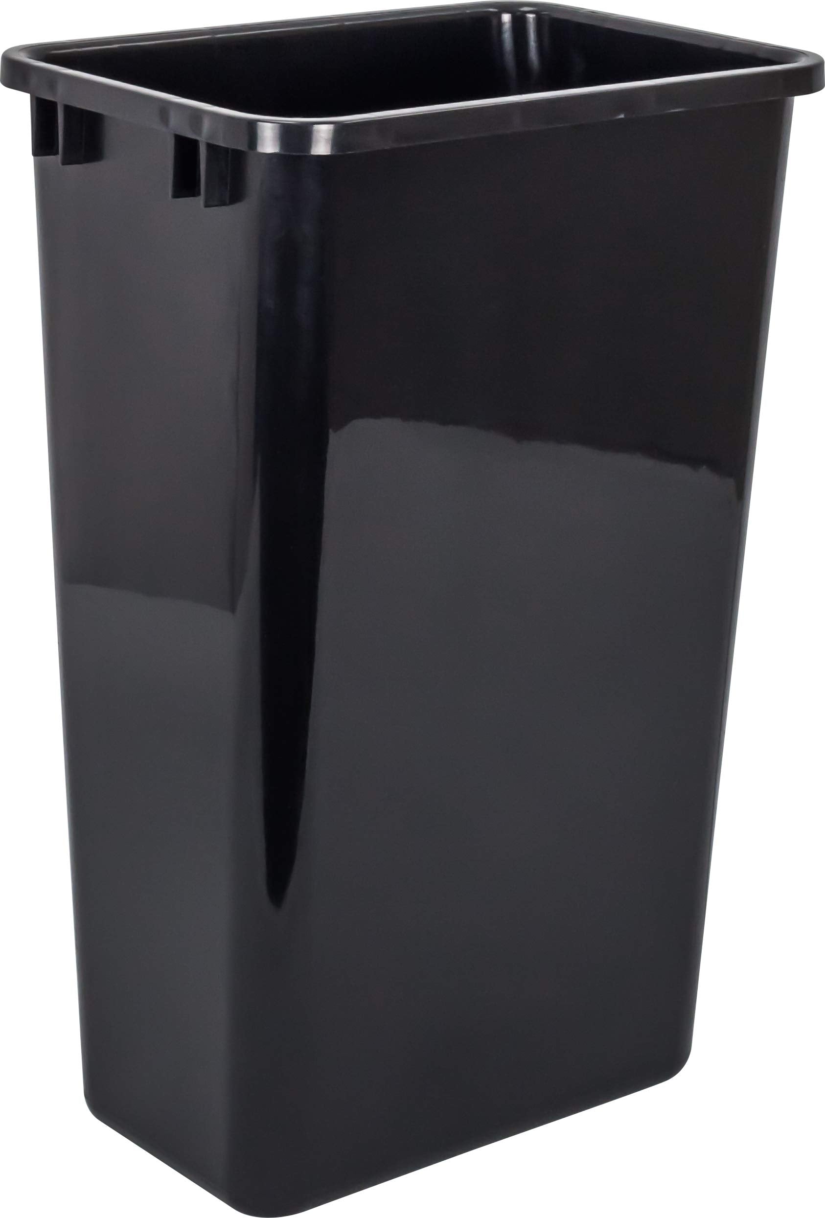Hardware Resources Can-50 Plastic Waste Container, Black