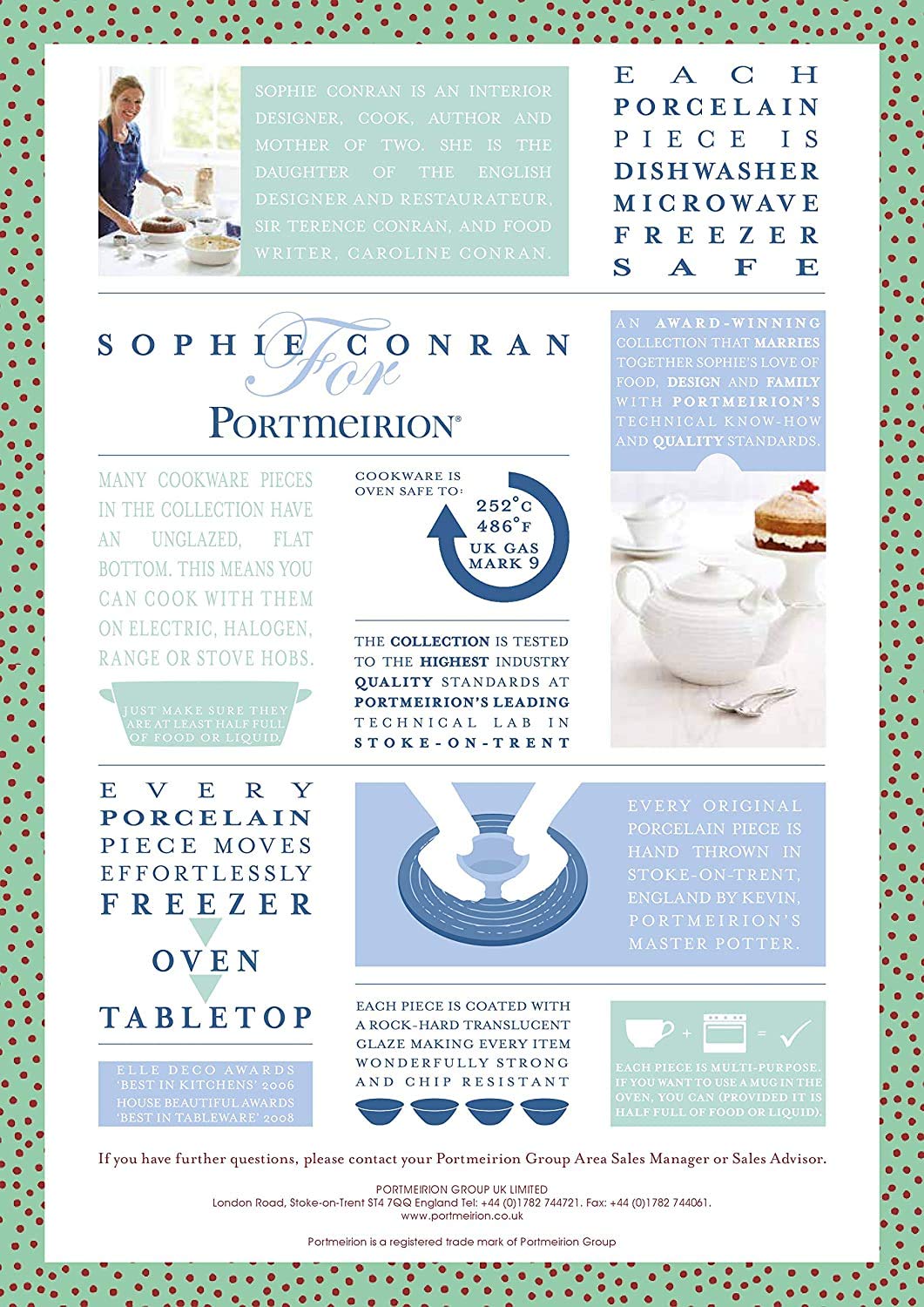 Portmeirion Sophie Conran Platter | 14.5'' Celadon Oval Serving Tray | Made From Porcelain | Dishwasher And Microwave Safe | Per