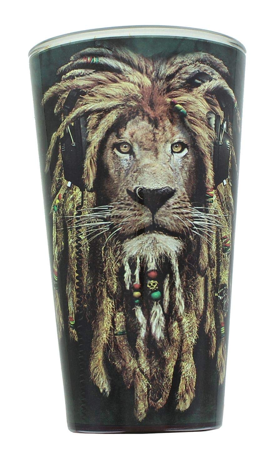 Animal World Reggae Jahman Lion 16Oz Pint Glass
