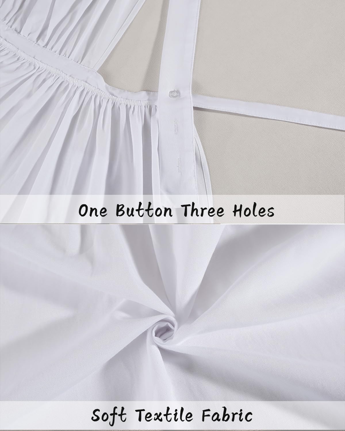Cr Rolecos White Vintage Maid Ruffle Apron For Women Colonial Pioneer Peasant Apron Pinafore Adjustable Kitchen Gift M