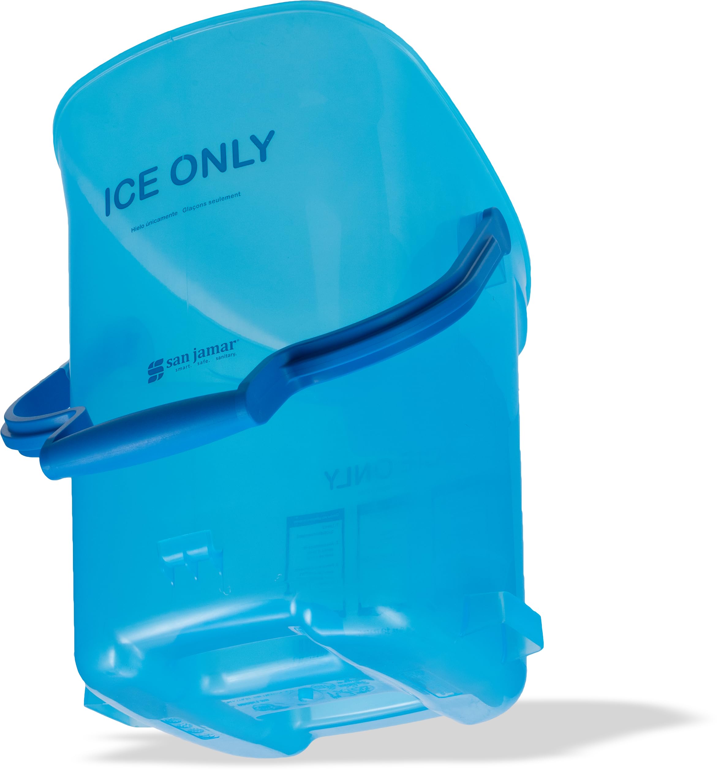 San Jamar Plastic Light Duty Ice Tote, 6 Gallons, Blue