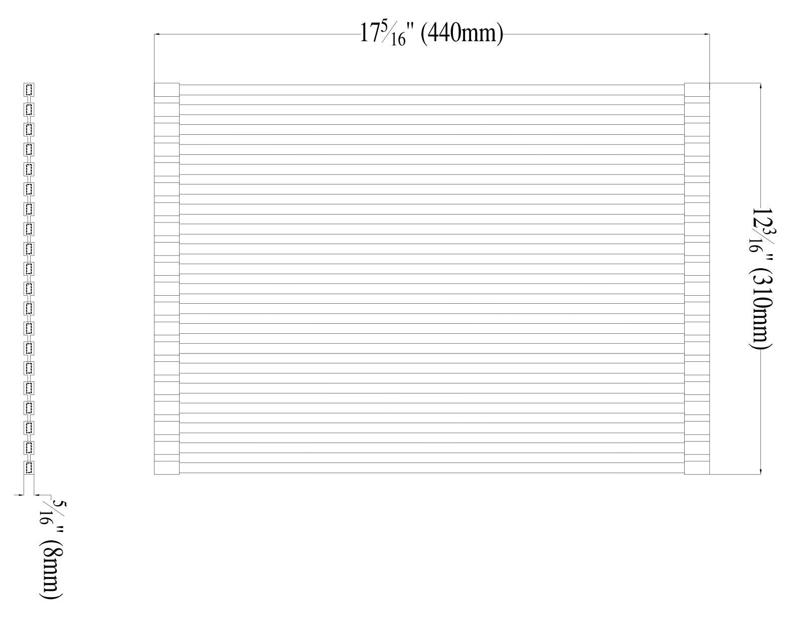 Alfi Brand Abdm1813 18'' X 13'' Modern Stainless Steel Drain Mat For Kitchen, Silver