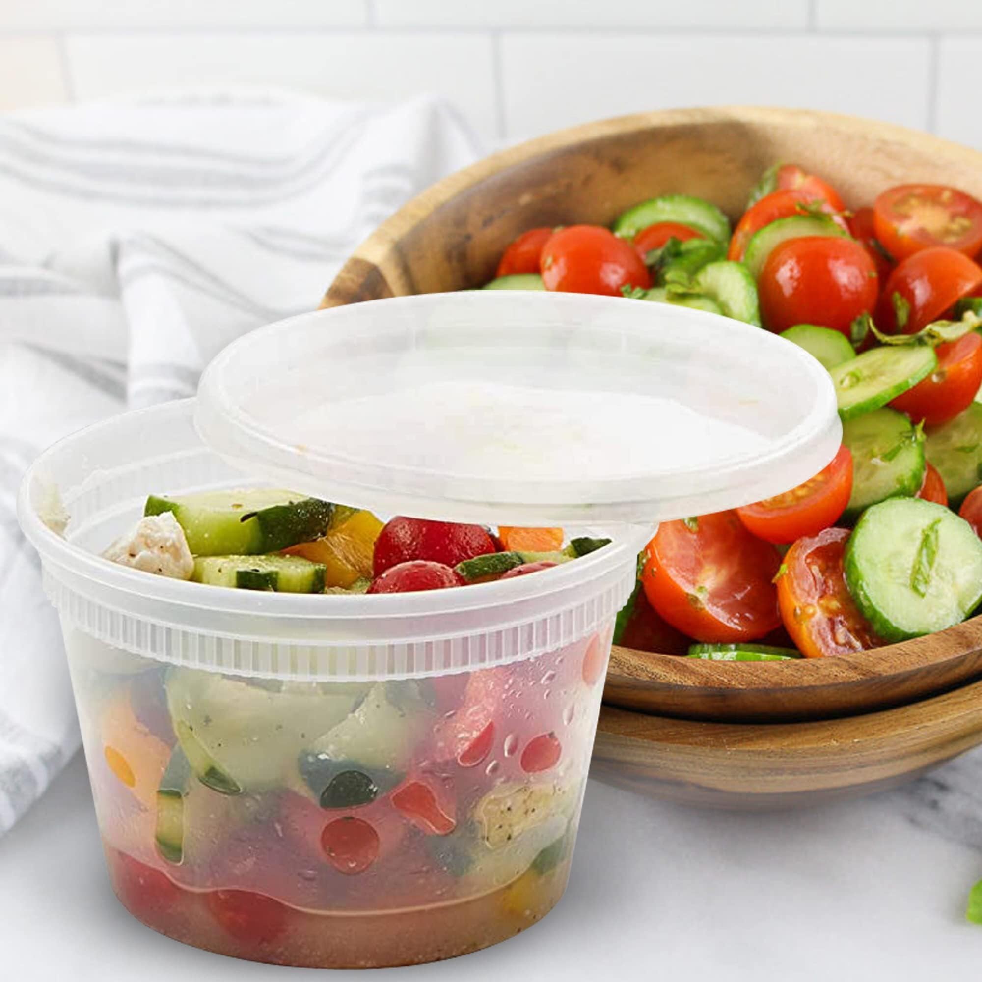 Party Bargains 36-Pack Food Containers With Lids - 8Oz, 16Oz, And 32Oz Combo Deli Containers For Food, Temperature Resilient, Le