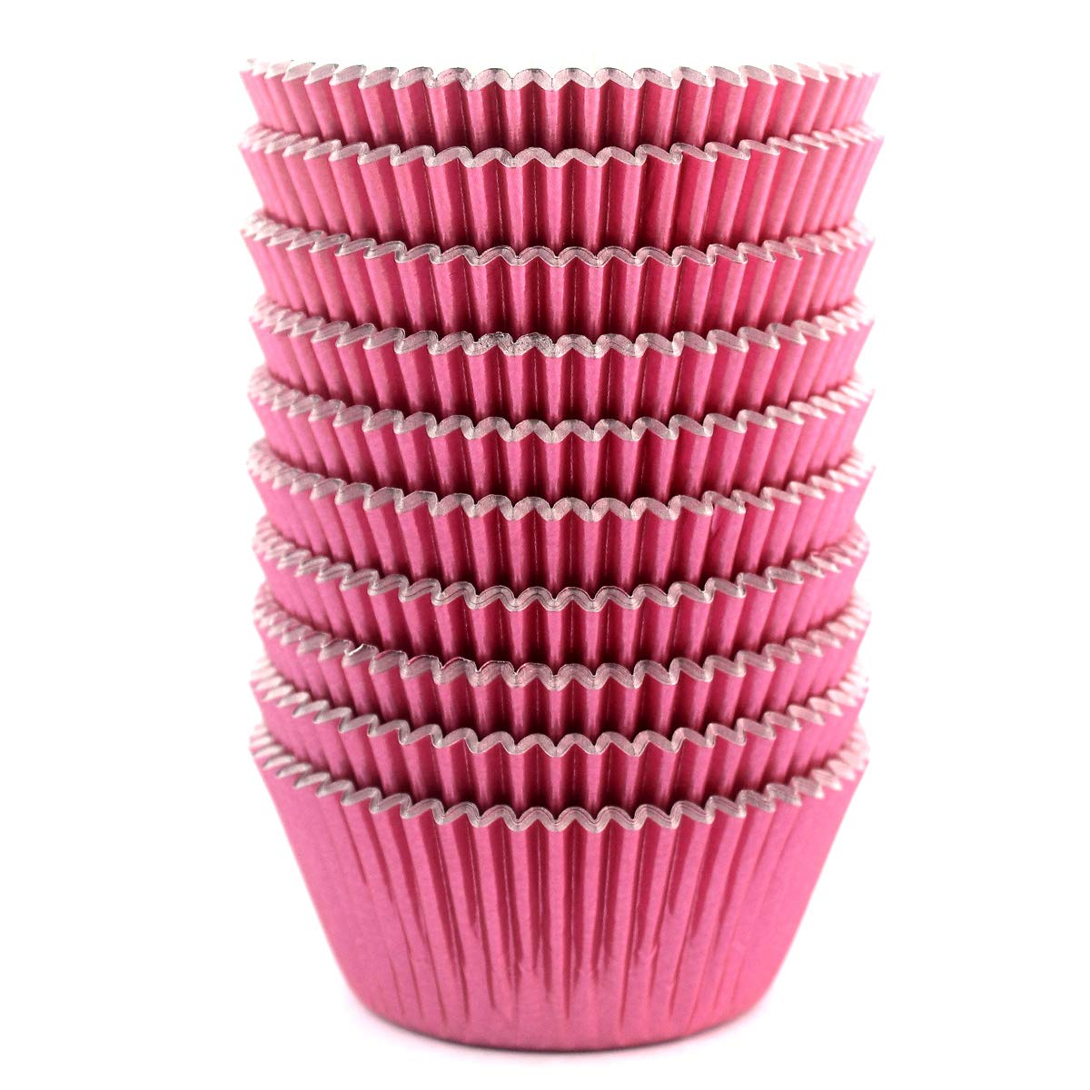 Eoonfirst Pink Foil Cupcake Case Liners Valentine'S Day Baking Muffin Paper Cups 198 Pcs