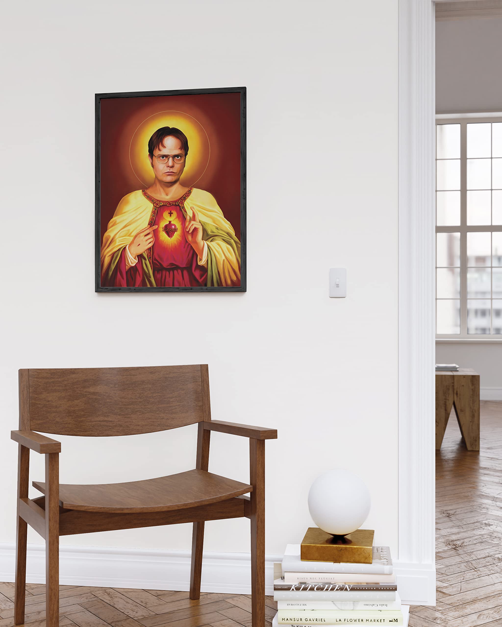 HAUS AND HUES Dwight Schrute Poster - The Office Wall Art, Unframed 12" x 16", Funny Decor for Fans and Workspaces