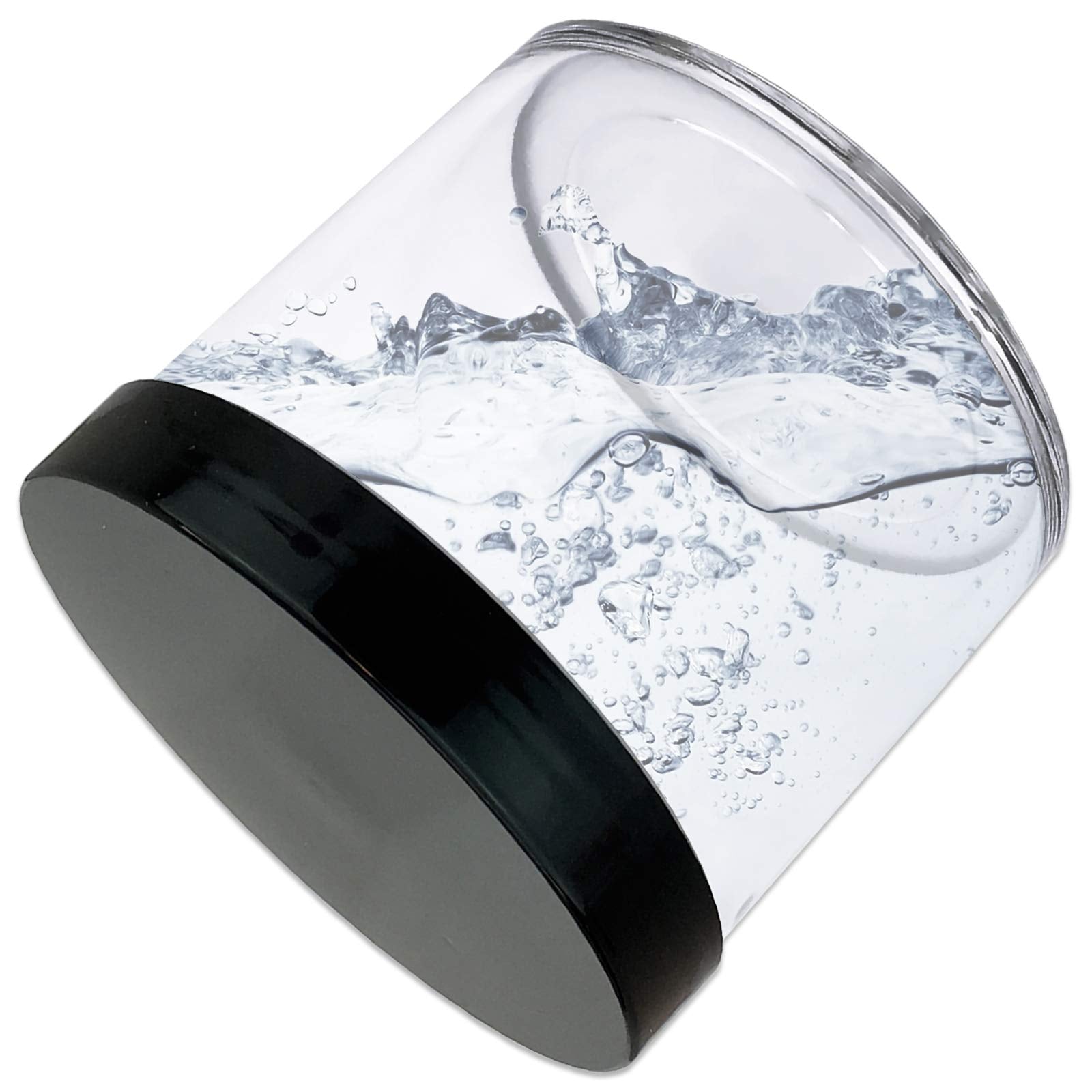 Beauticom 4 Oz. (120G /120Ml) (Quantity: 6 Packs) Thick Wall Round Leak Proof Clear Acrylic Jars With Black Lids For Beauty, Cre
