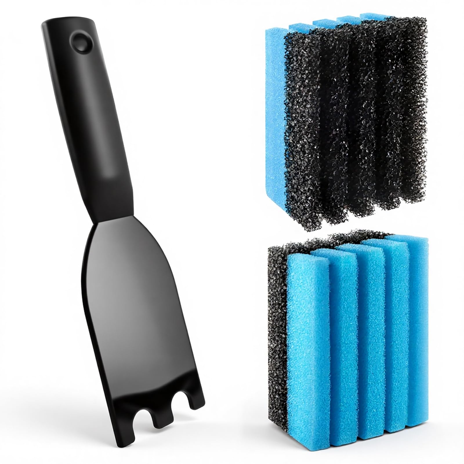 2pack Cleaning Sponges 12207 & 1pack Grill Scraper for George Foreman Grill