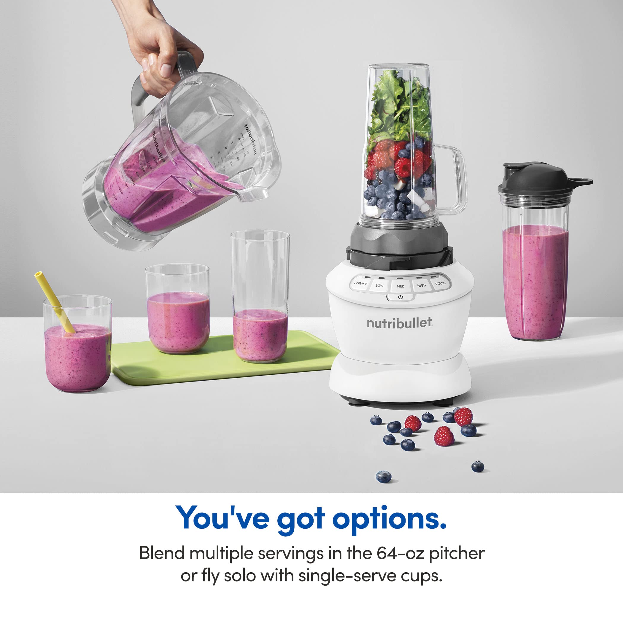 nutribullet Full-Size Blender Combo 1200W -Matte White