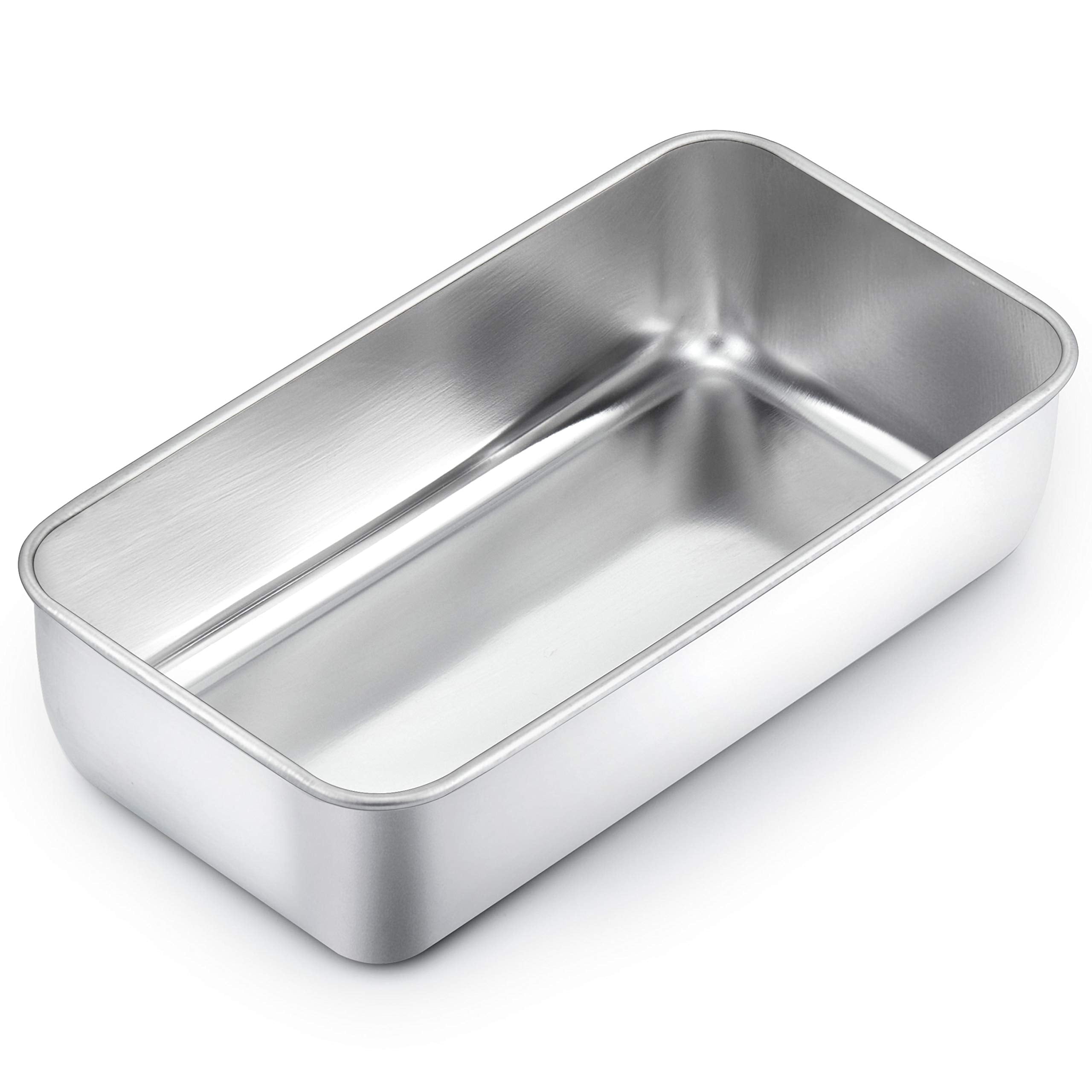 Teamfar Loaf Pan, 9       5    Bread Loaf Pan Meatloaf Pan Stainless Steel For Baking Bread Cake Toast, Healthy & Durable, Dishw