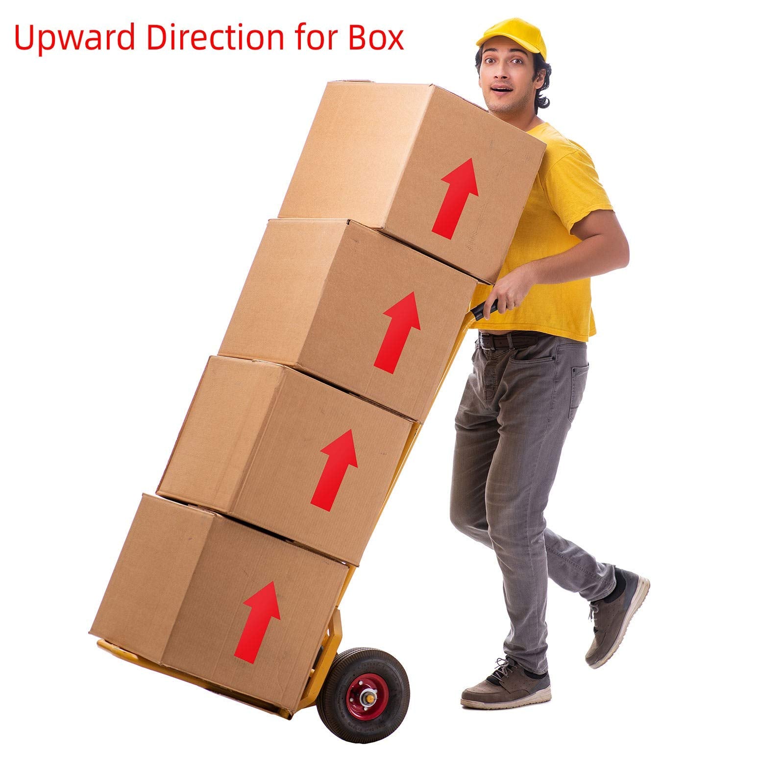 40 Pieces 8 Inch Arrow Sticker, Directional Arrow Sign Removable Adhesive Arrow Floor Decal Waterproof Arrow Marking Arrows Safe