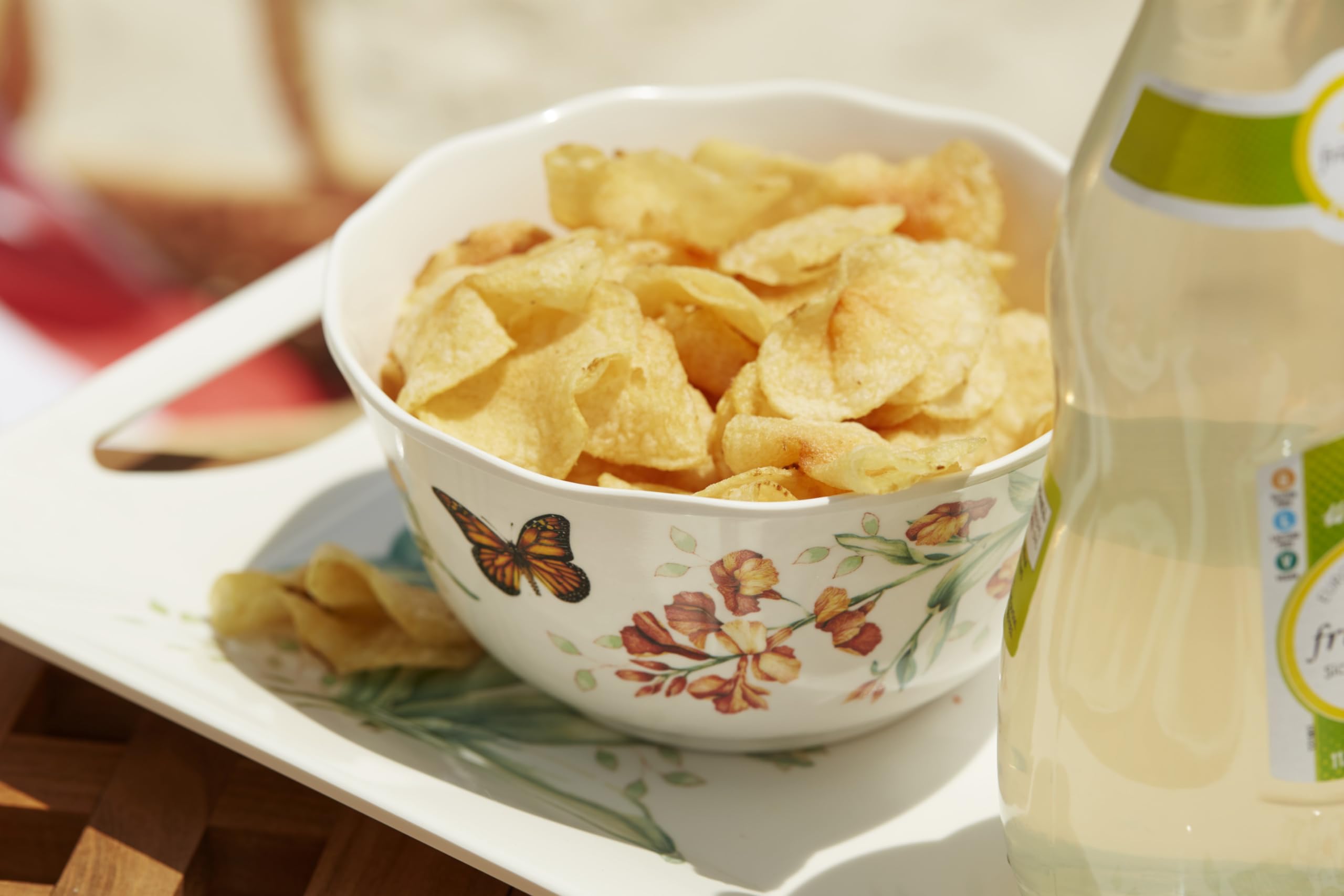 Lenox Butterfly Meadow Melamine 4-Piece Bowl Set, 1.3 Lb, White