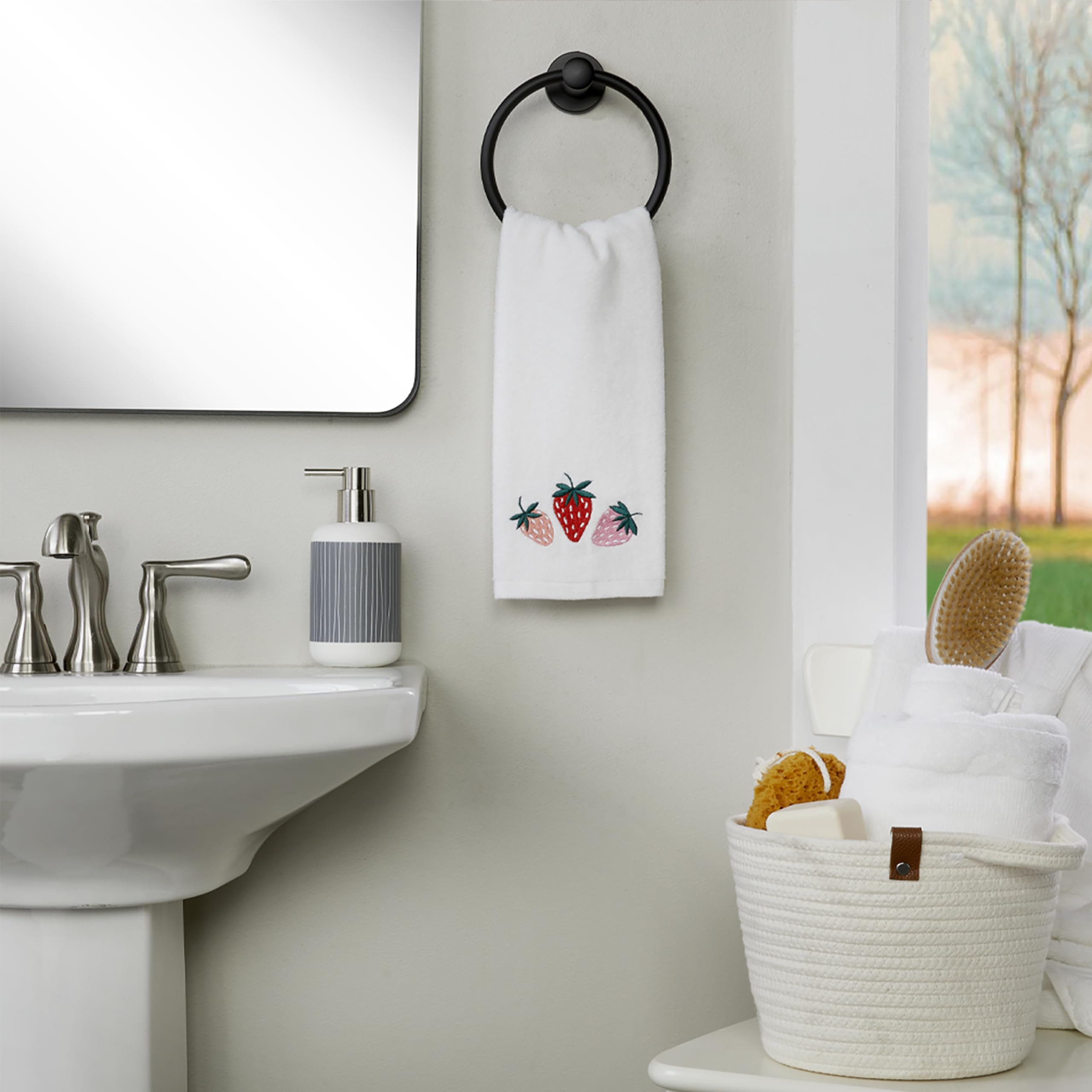 Skl Home Summer Strawberries Hand Towel (2-Pack)