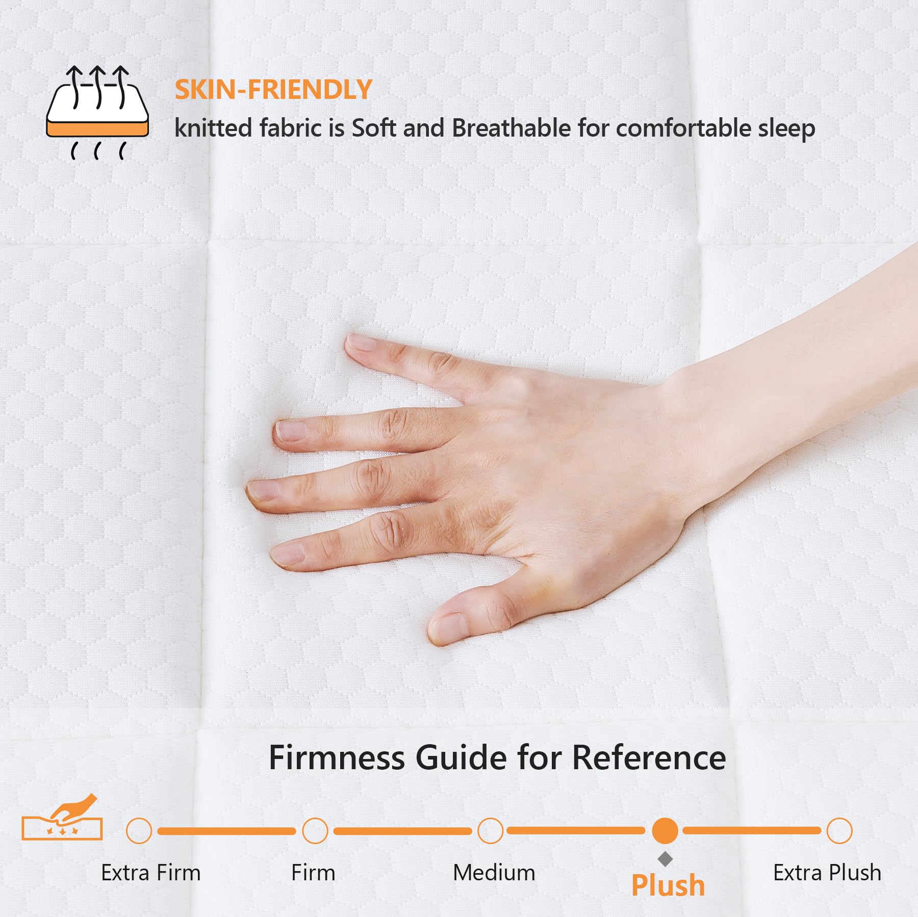 Ayeawo Queen Mattress, 12 Inch Queen Bed Mattress With Gel Memory Foam And Individual Springs, Hybrid Mattress Queen Size In A B