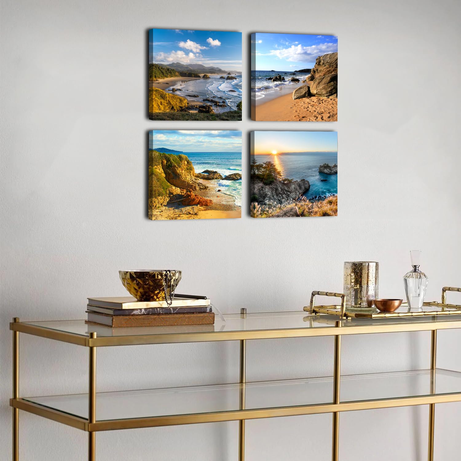 Oregon Coast Beach Wall Art Nature Landscape Pictures For Living Room Ocean Scenery Posters Bathroom Decor Coastal Seascape Canv