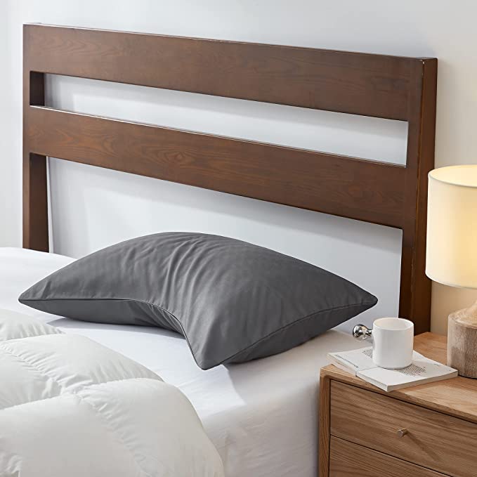 Solid Dark Grey Pillow Case