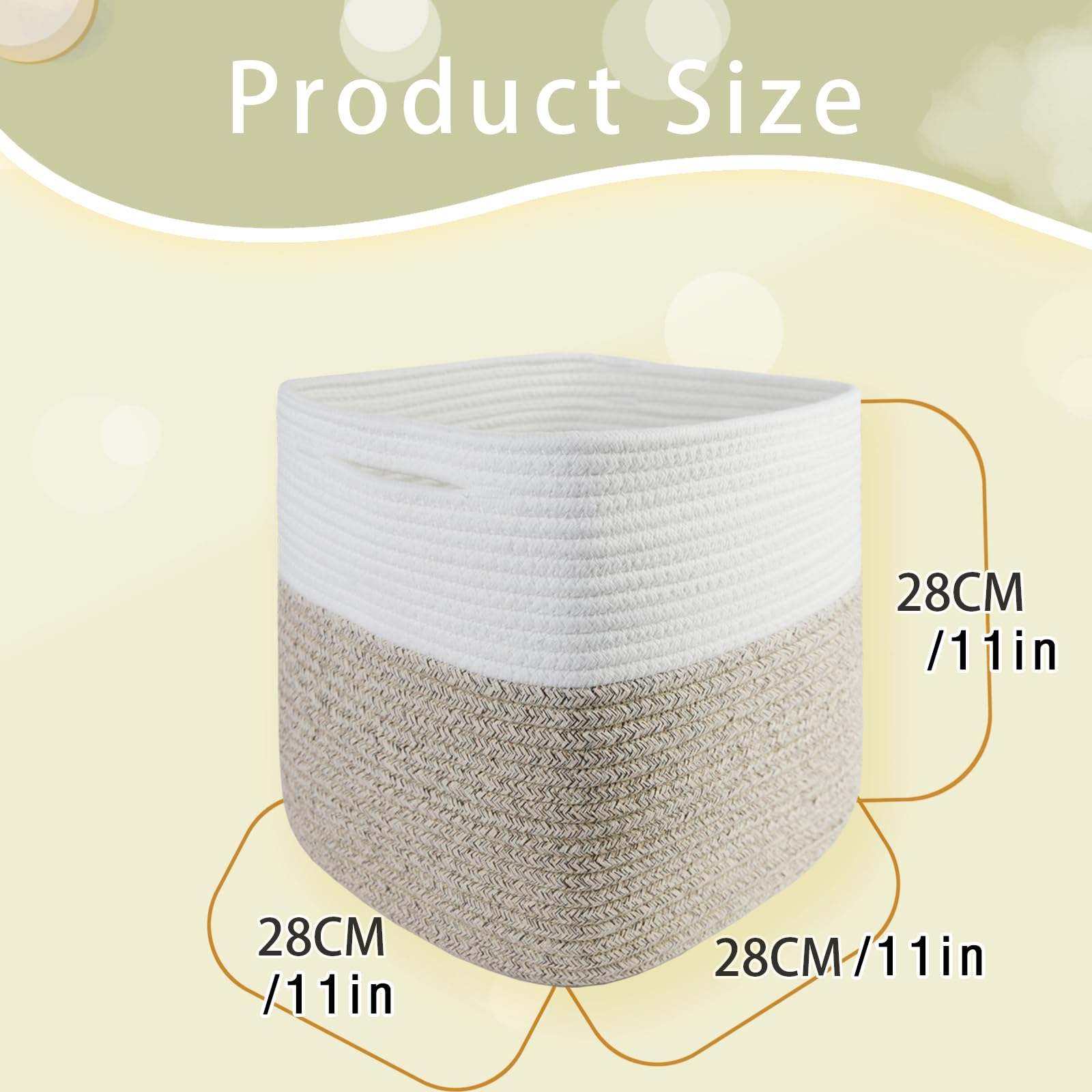 Childishness Ndup Woven Storage Cubes Baskets For Shelves,Baby Toy Basket For Shelves - Stylish Storage Baskets For Organizing,