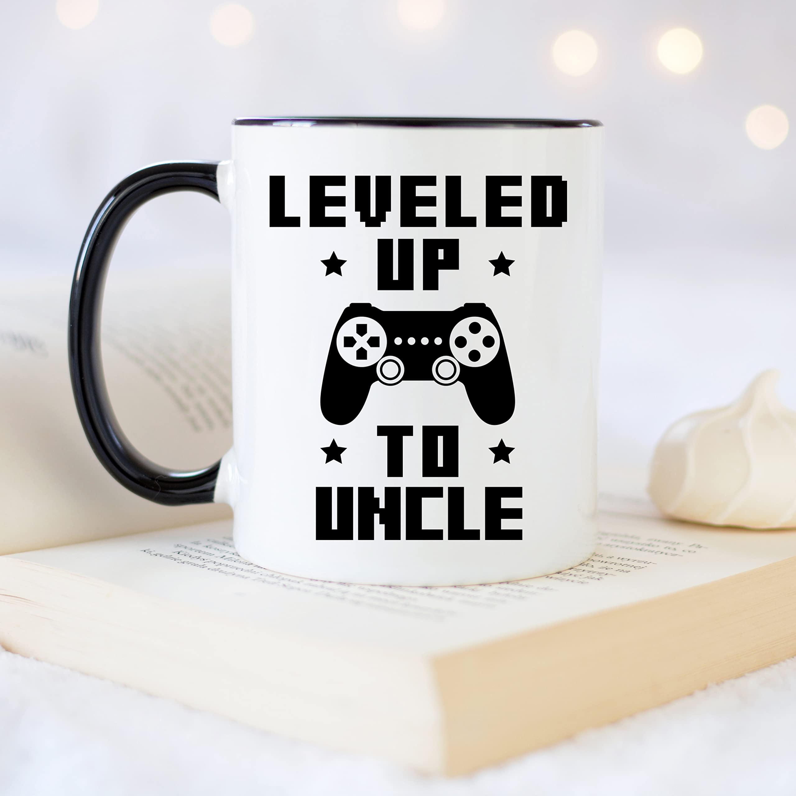 YouNique Designs Uncle Announcement Mug  11 Ounces  First Time Uncle Coffee Mug  Youre Going To Be an Uncle  Baby Announcement Cup Uncle  New Uncle Mug for Brother (Black Handle)