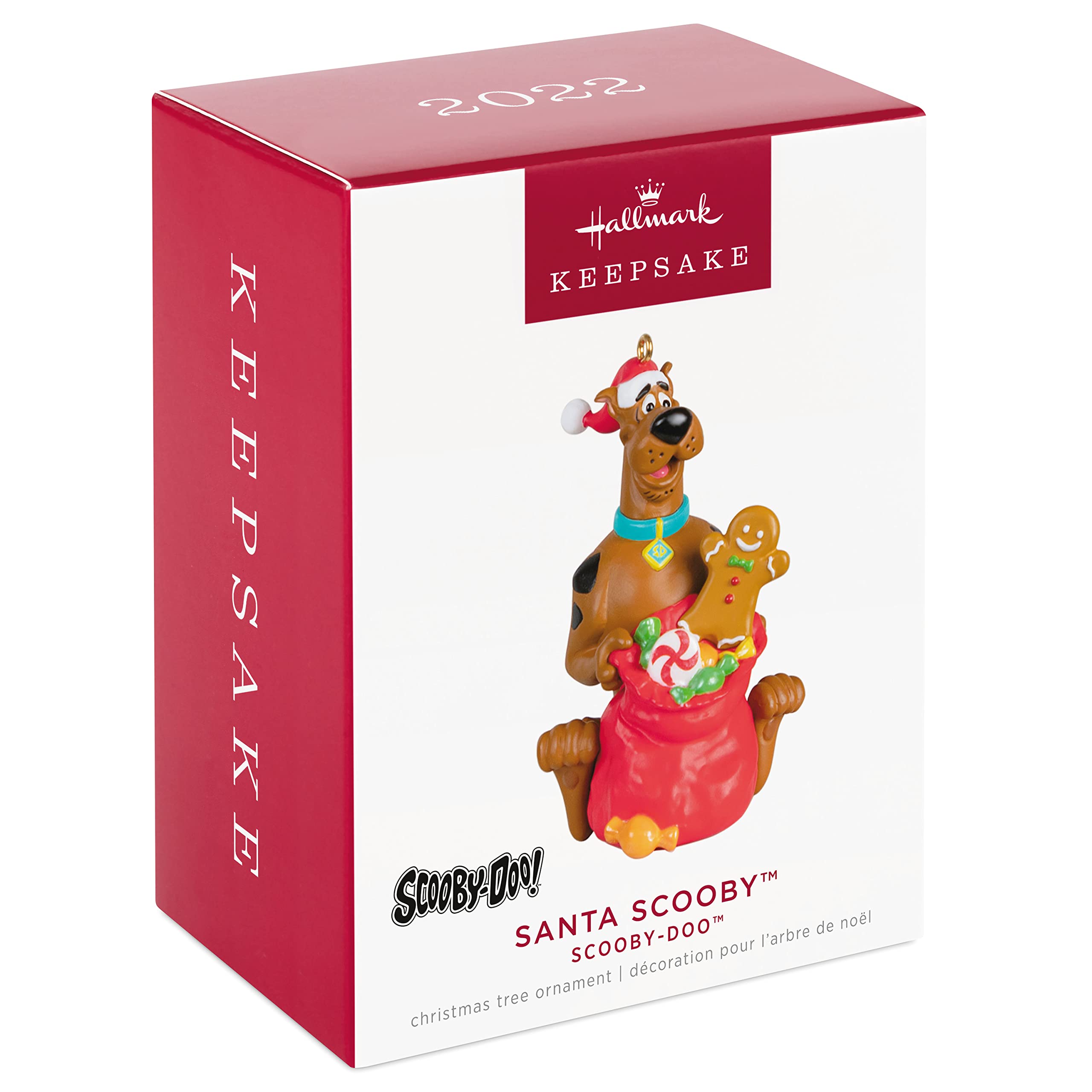 Hallmark Keepsake Christmas Ornament 2022, Scooby-Doo Santa, Plastic
