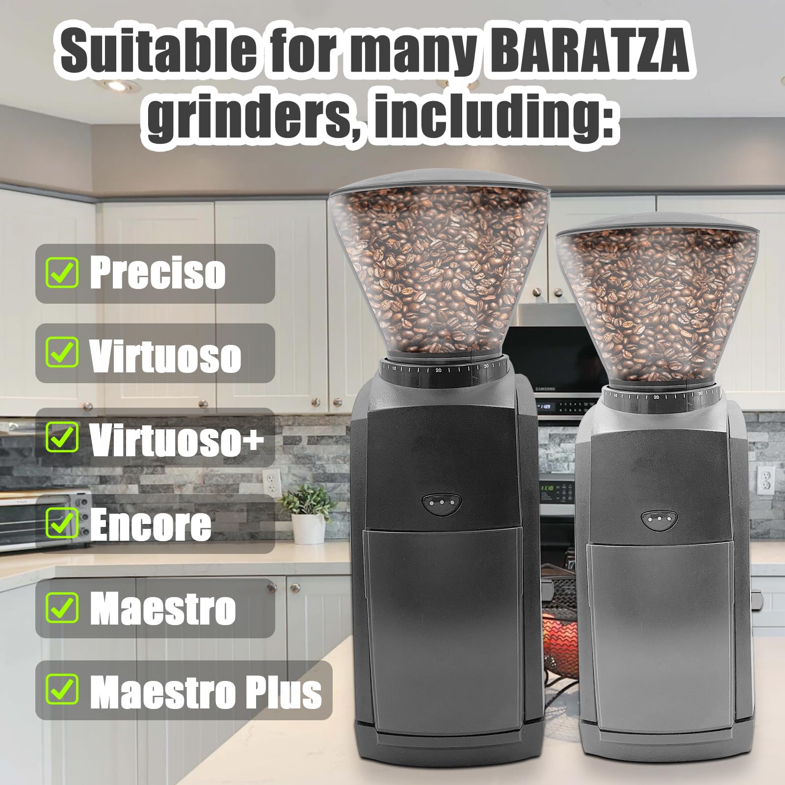 4Pcs Gasket Replacement For Baratza Encore Grinder, Silicone Coffee Grinder Gasket Coffee Replacement Ring For Baratza Virtuoso