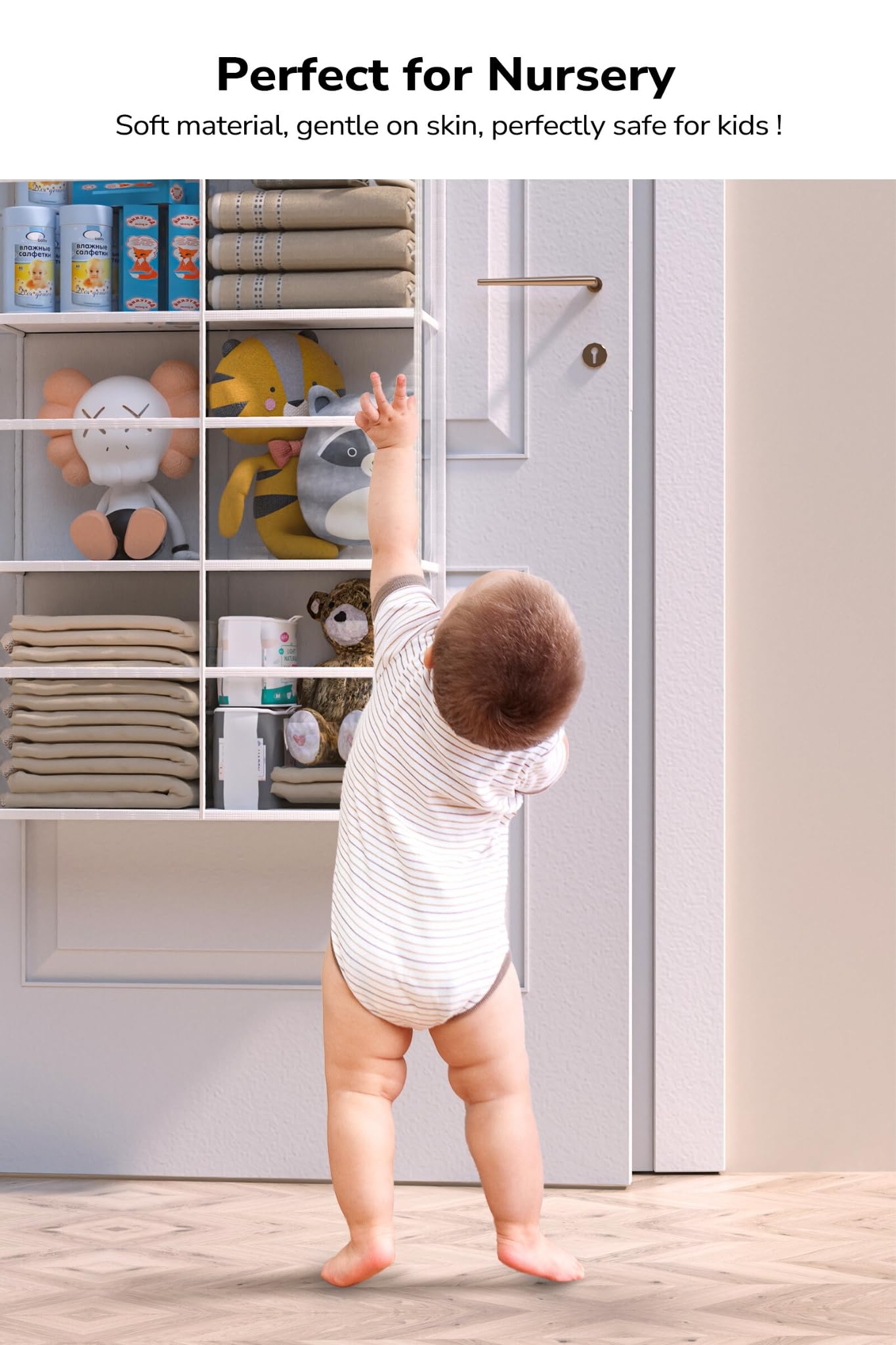 Alltidyup Clear Over The Door Organizer 5 Shelf, Door Hanging Organizer With 10 Large Capacity Pockets, Behind The Door Storage