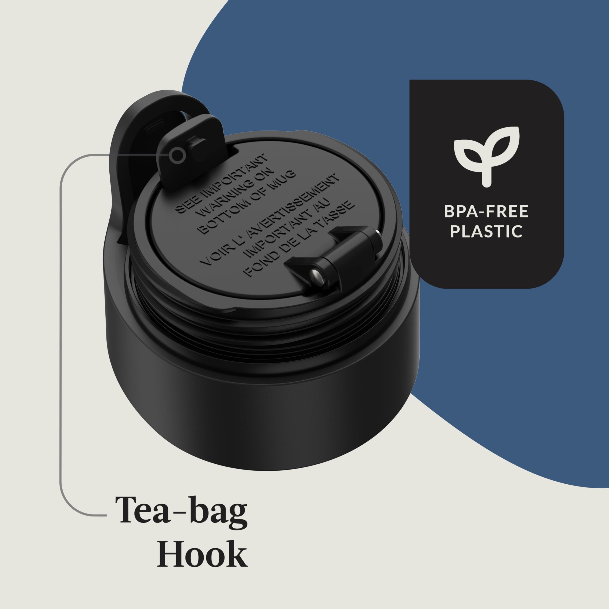 Contigo Autoseal West Loop Vacuum-Insulated Stainless Steel Travel Mug With Easy-Clean Lid, 20 Oz, 2 Pack, Crystal Lakeside; Cry