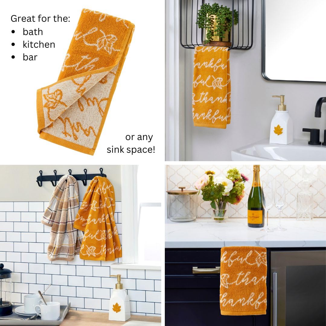 SKL Home Seasonal Jacquard Hand Towel Gift Set  6 Count  Multicolored