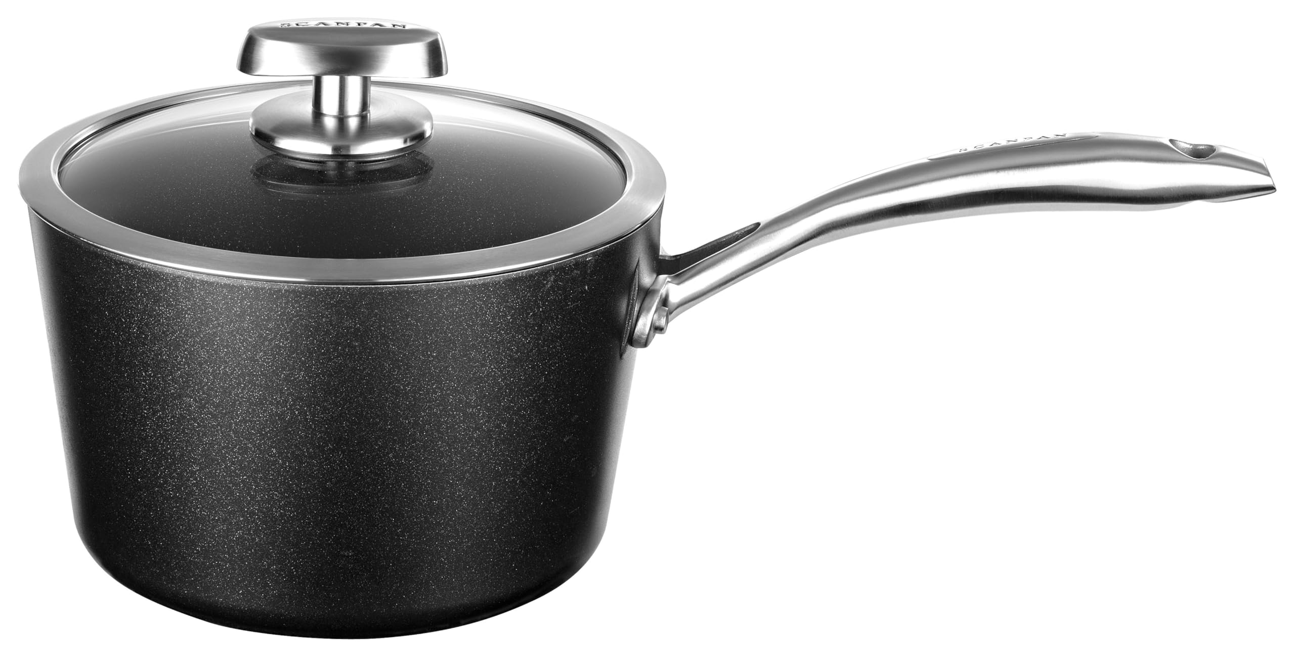 Scanpan Pro IQ 3 qt Nonstick Covered Saucepan  Compatible with All Cooktops, Induction Ready, Metal Utensil Safe, Oven Safe to 
