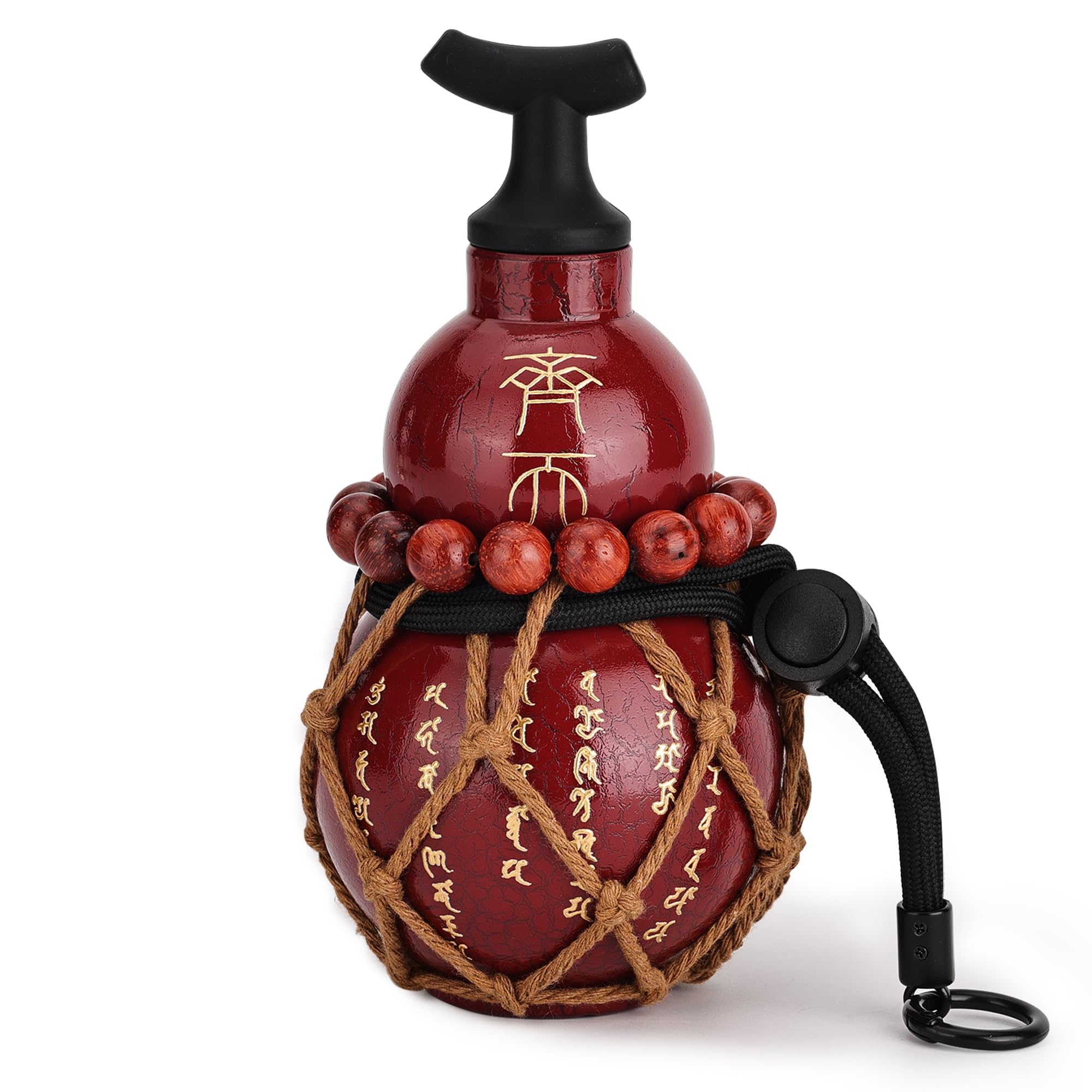 GourdShaped Mini Water Bottle, 8 oz (245ml) BPAFree Tritan Small Bottle with Strap, Leakproof Portable Bottle for Purse, Trave