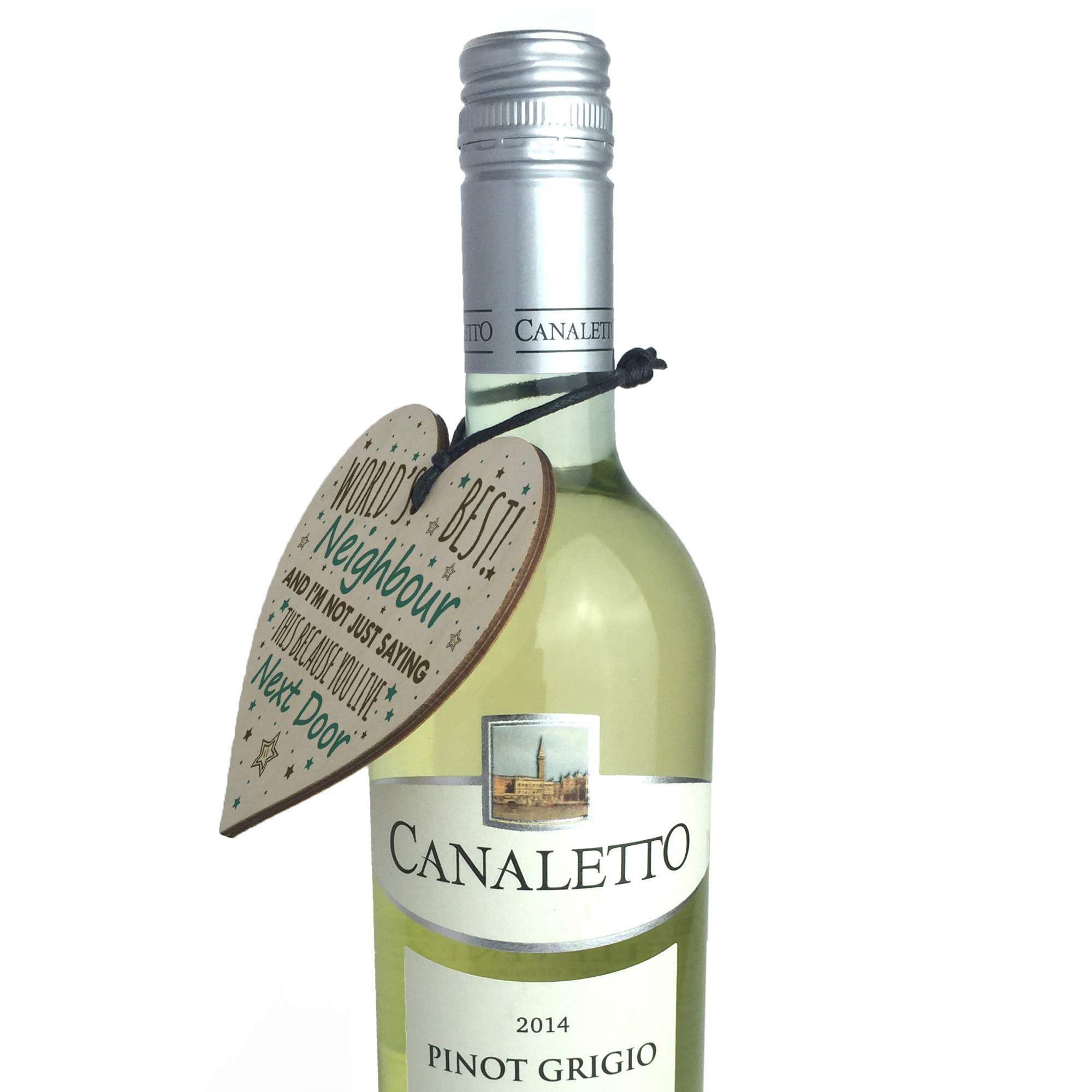 RED OCEAN Christmas Best Neighbour Gifts Wooden Heart Keepsake Friendship Thank You Plaque