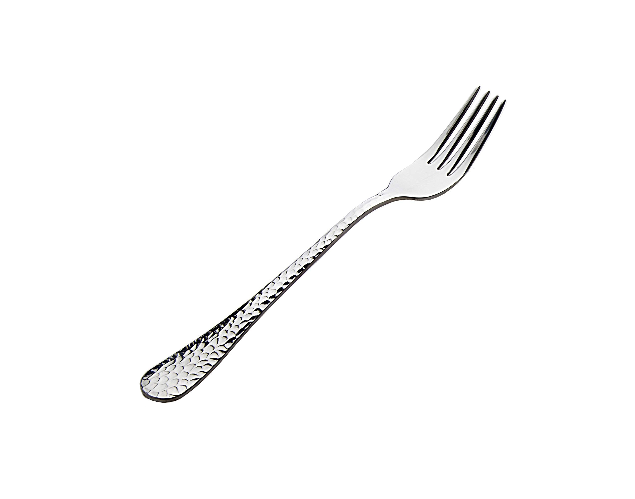Godinger Appetizer/Salad/Dessert Hammered Fork Set - Set Of 6