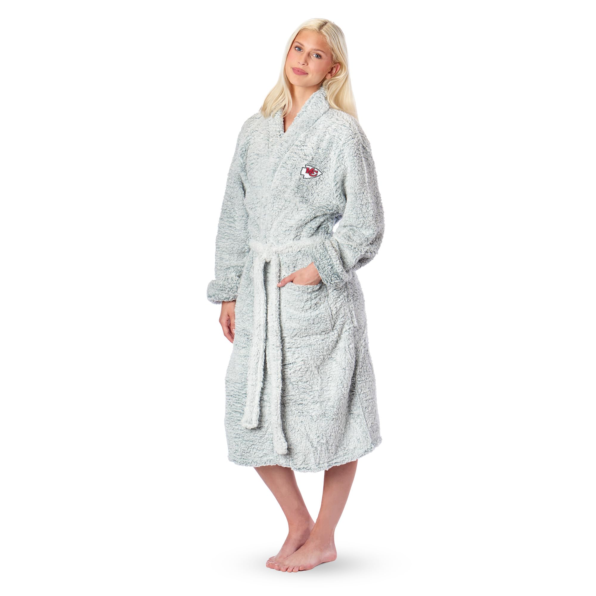 chiefs OFFIcIAL NFL Sherpa Bath Robe 26 x 47(D0102H94KEY)