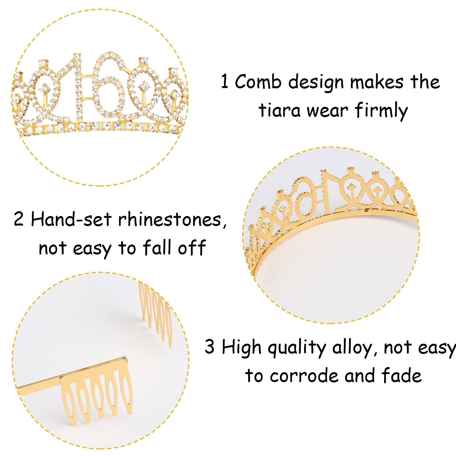 16Th Birthday Tiara And Sash Kit-  ''Sweet 16 ''Birthday Decorations 16Th Birthday Party Gifts Birthday Party Supplies For Girls