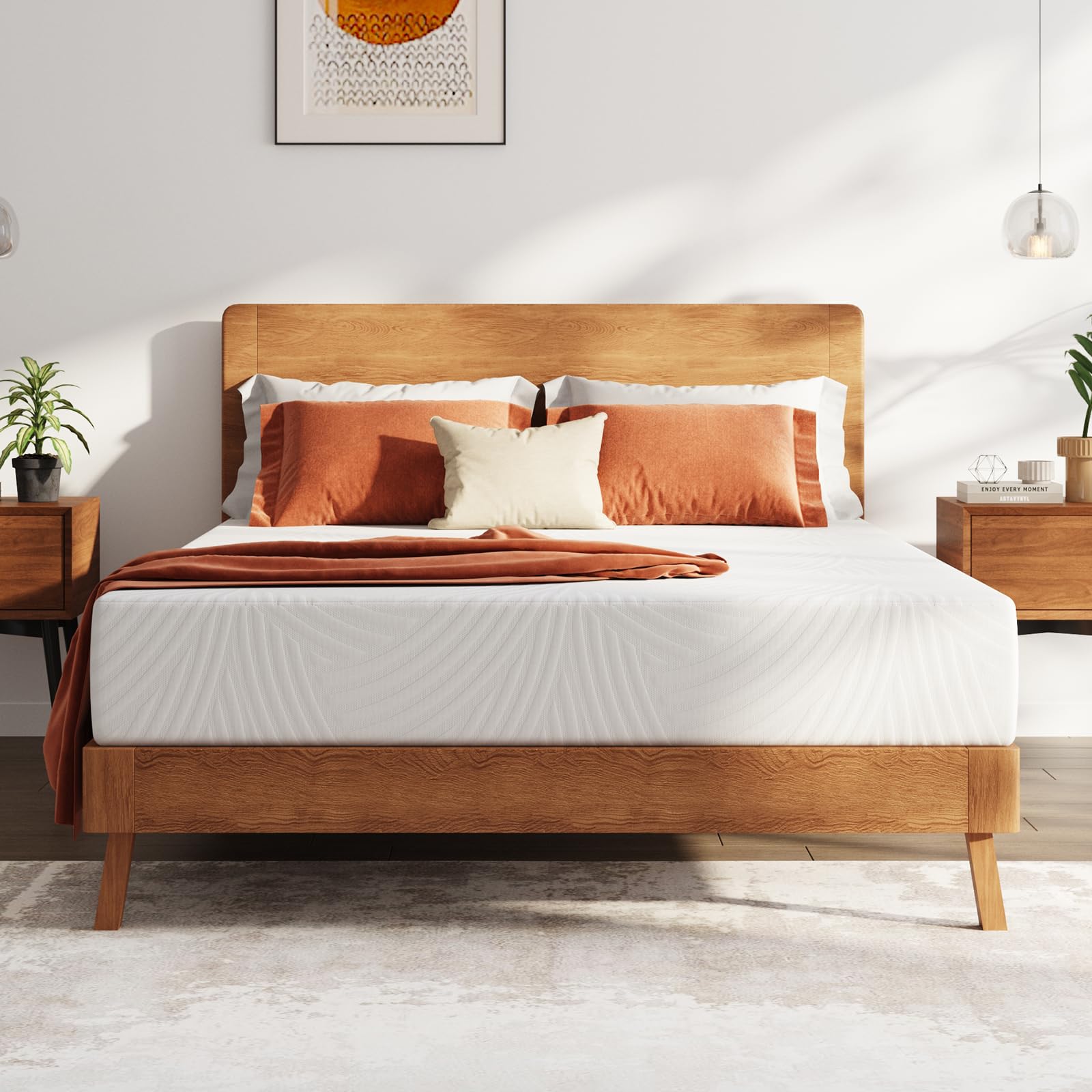 Sweetnight Full Size Mattress 10 Inch Full Memory Foam Mattress In A Box For Pressure Relief & Motion Isolation, Plush Full Bed