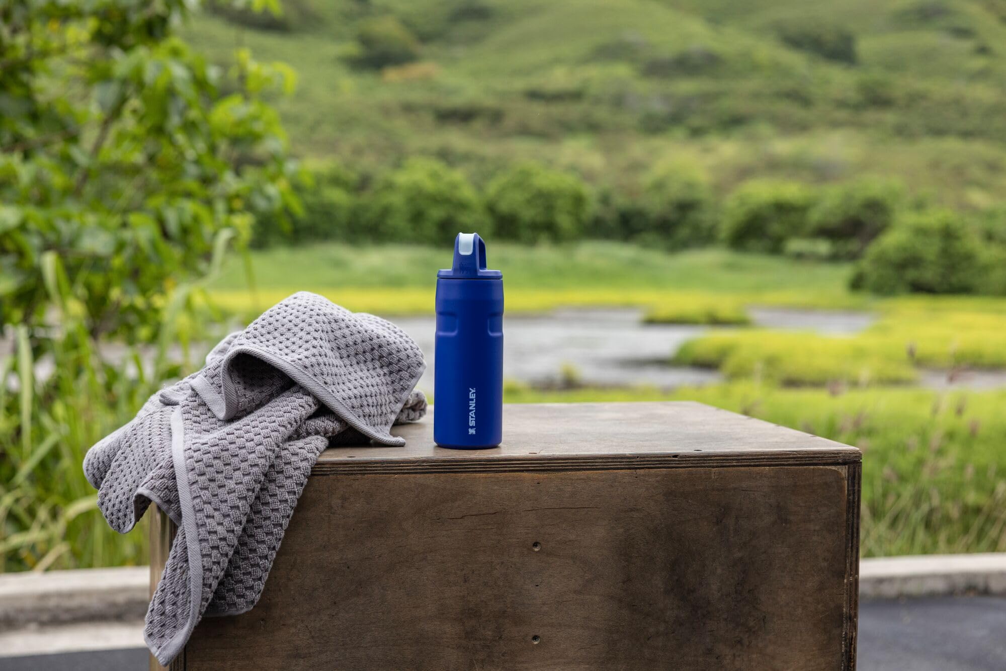 Stanley Iceflow Cap And Carry+ Water Bottle 16 Oz | Wide Mouth Twist Lid | Lightweight & Leakproof For Travel & Gym | Insulated