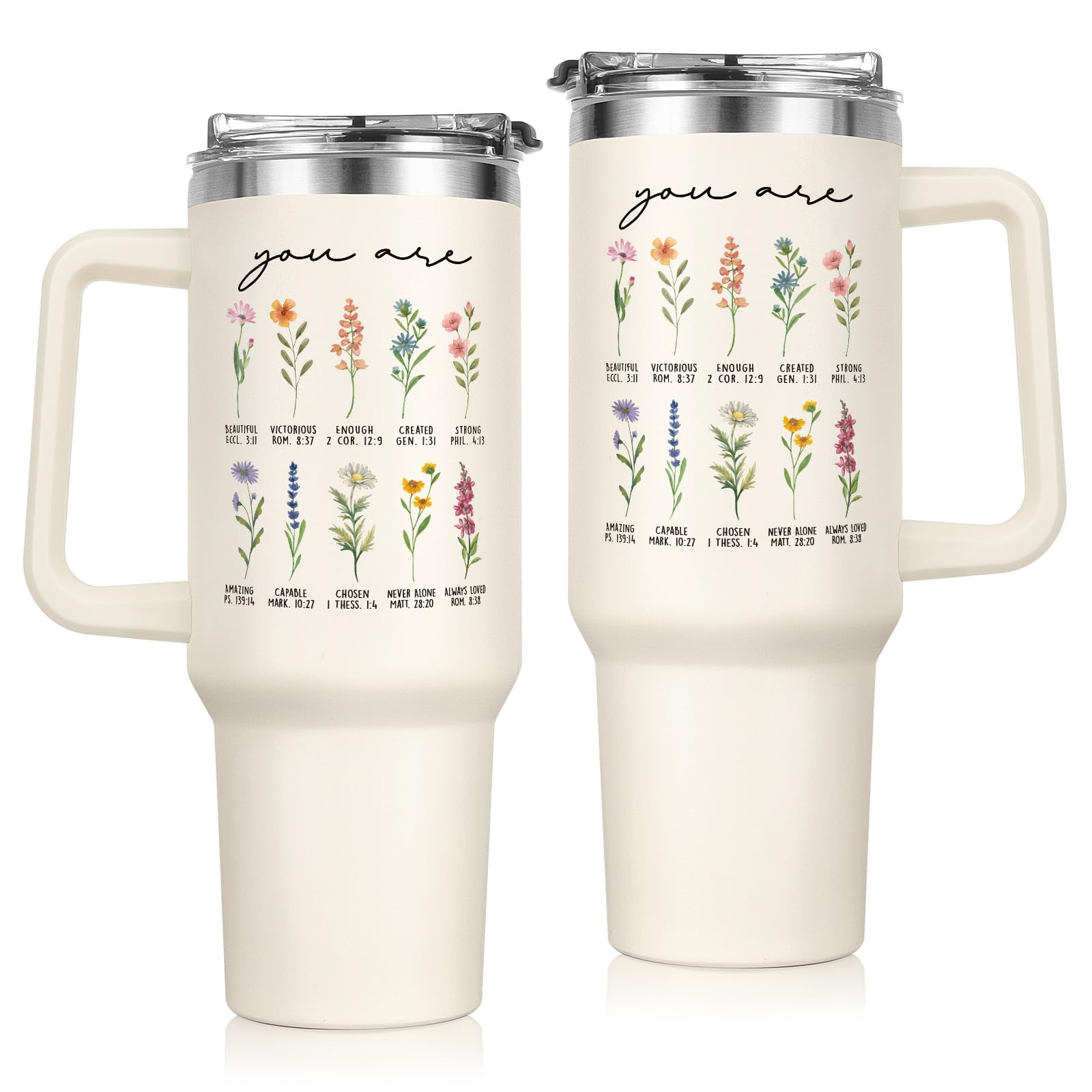 Afterprints Christian Gifts for Women, 40oz Stainless Steel Tumbler