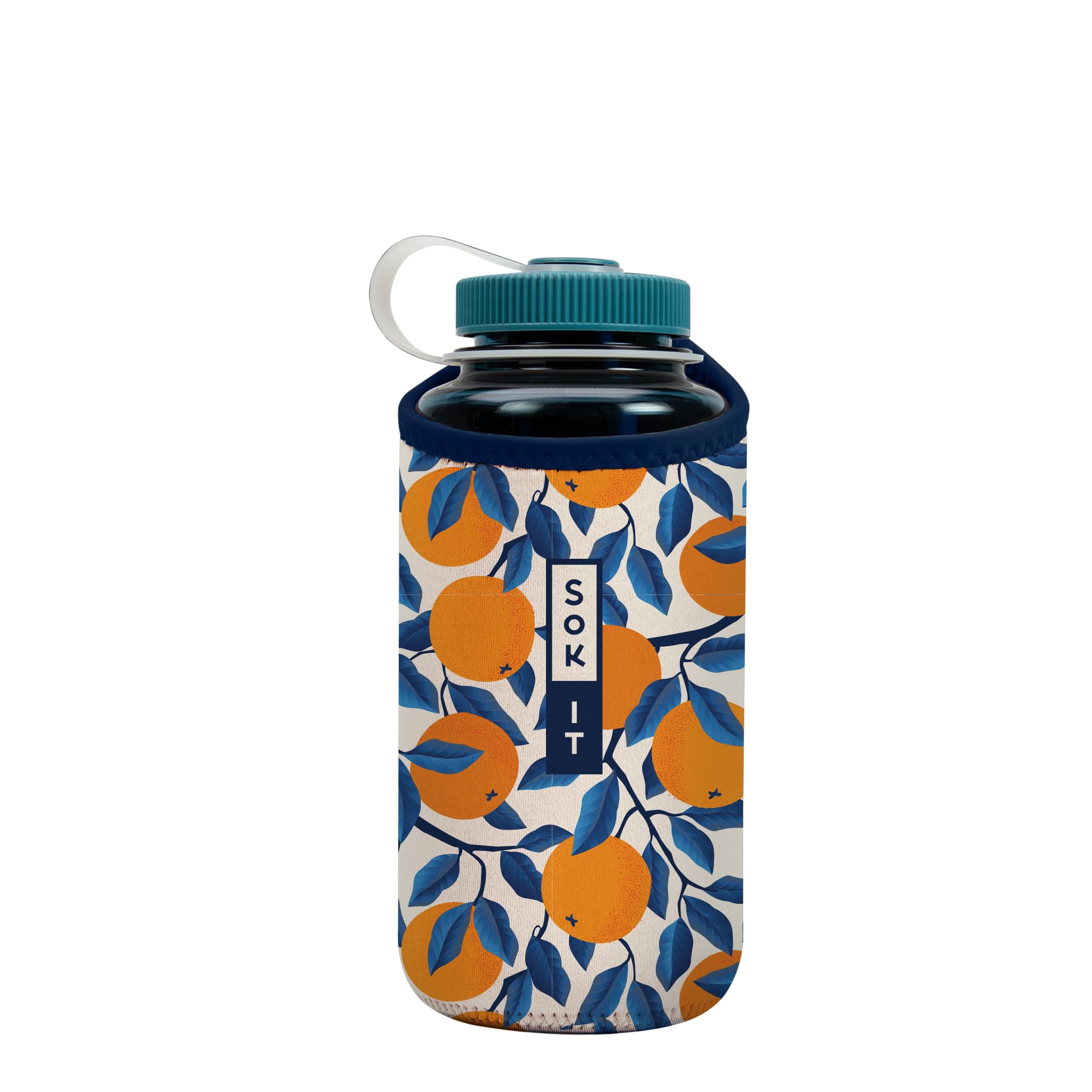 Sok It BotlSok Water Bottle Sleeve Insulated Neoprene Cover (Peel the Love, Fits 32oz Nalgene)